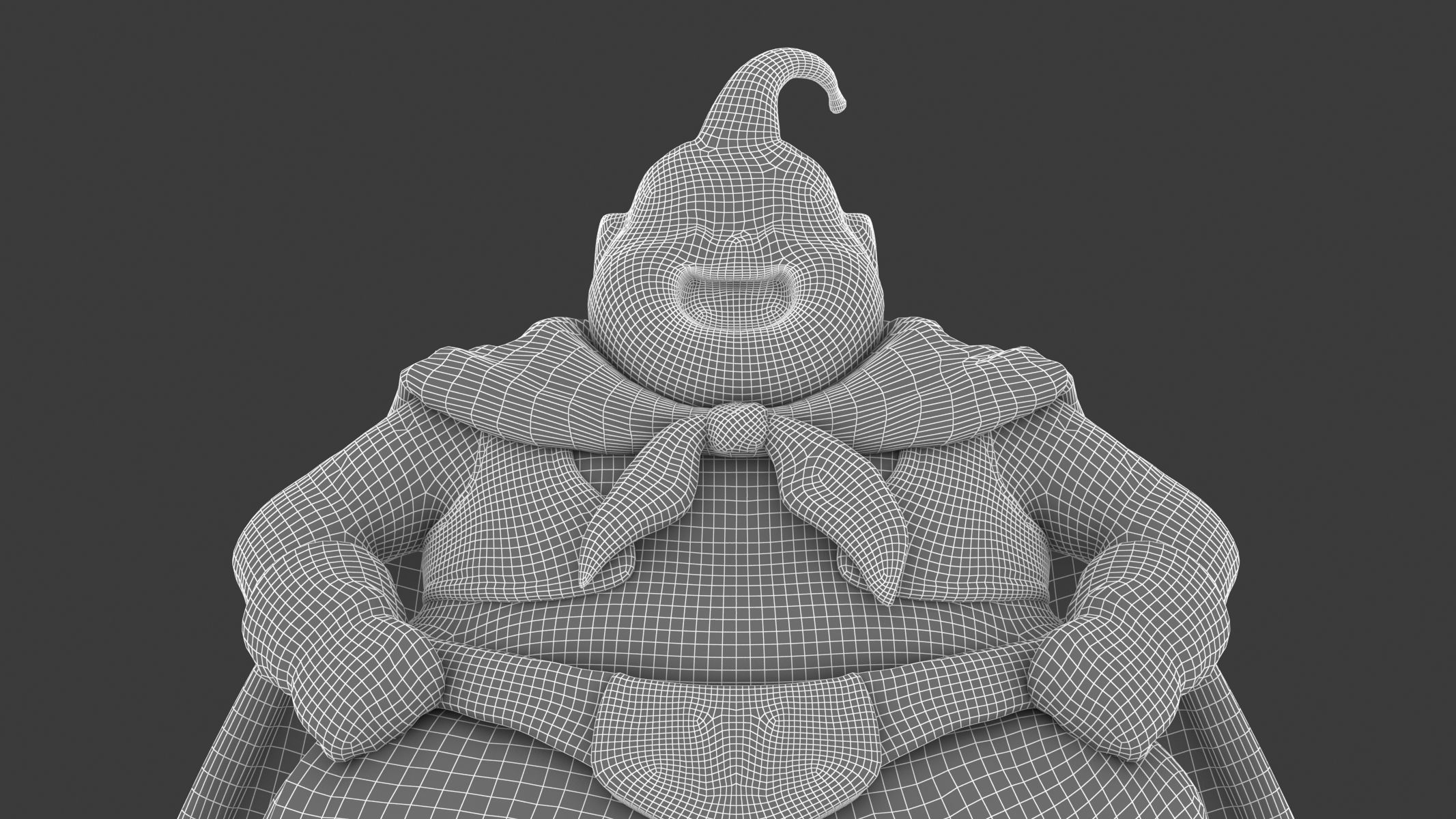 Majin Buu Fat Statue Low-poly 3D model_15