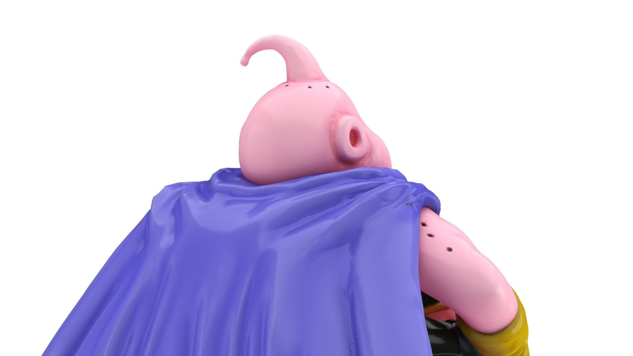 Majin Buu Fat Statue Low-poly 3D model_7