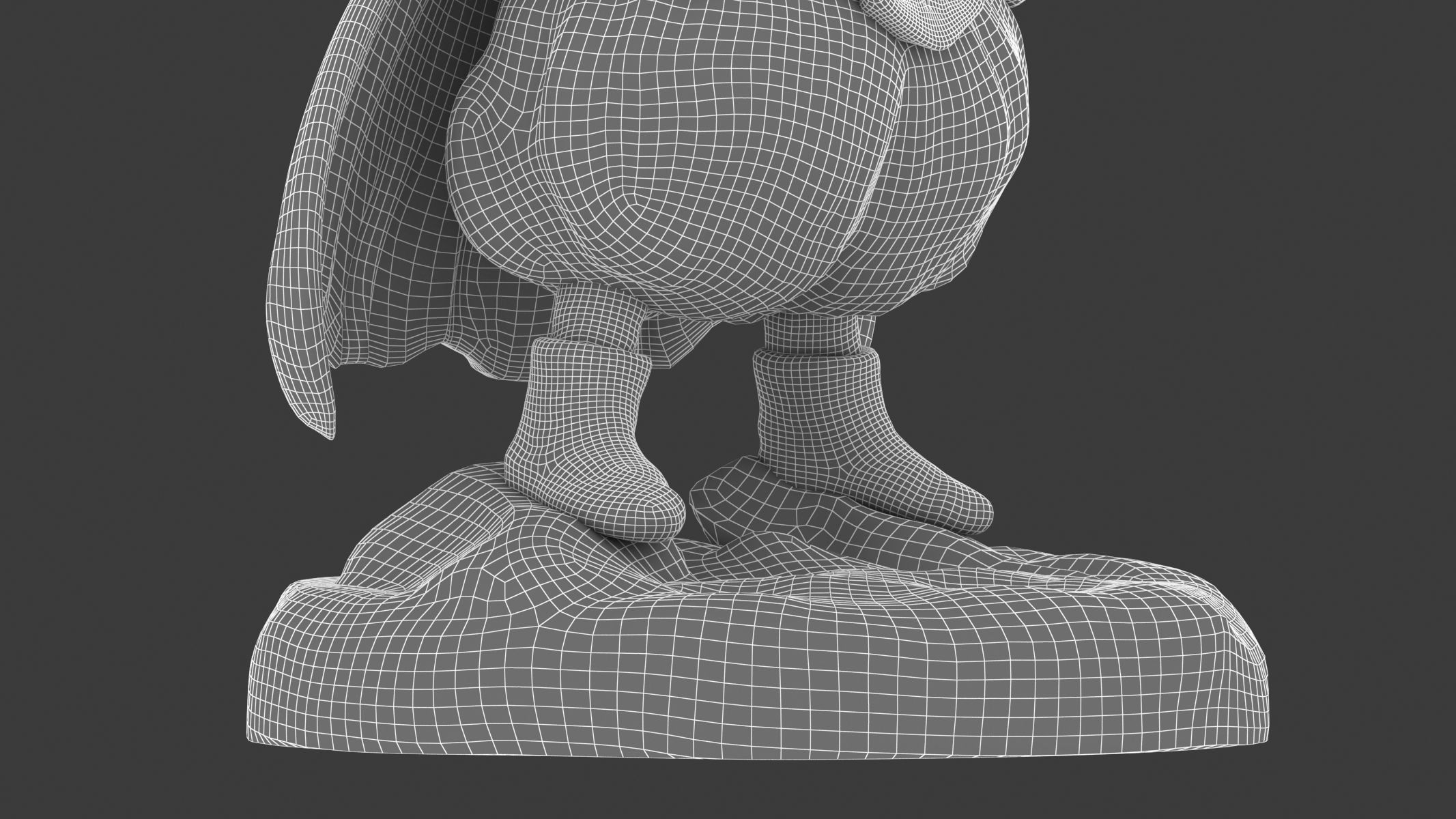 Majin Buu Fat Statue Low-poly 3D model_16