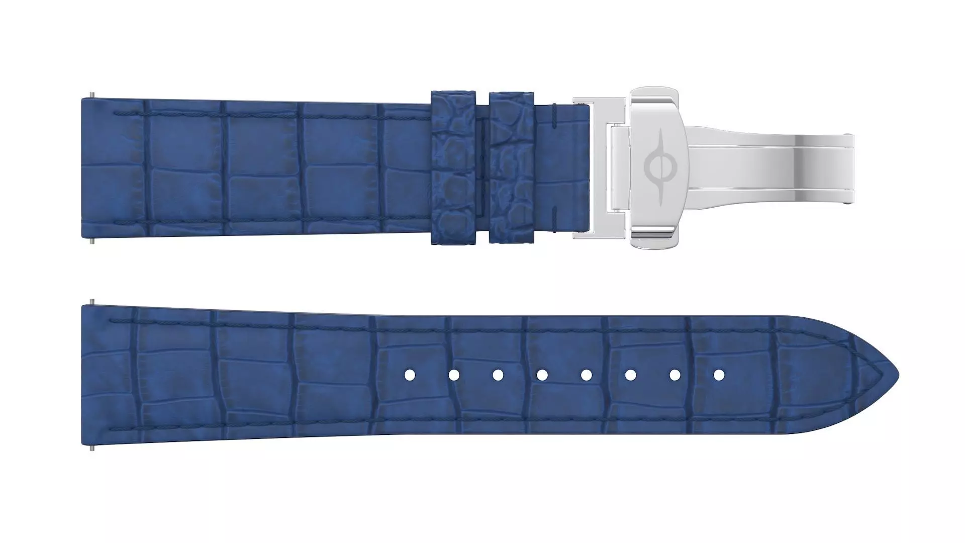 Strap watch Reptile blue PBR Low-poly 3D model