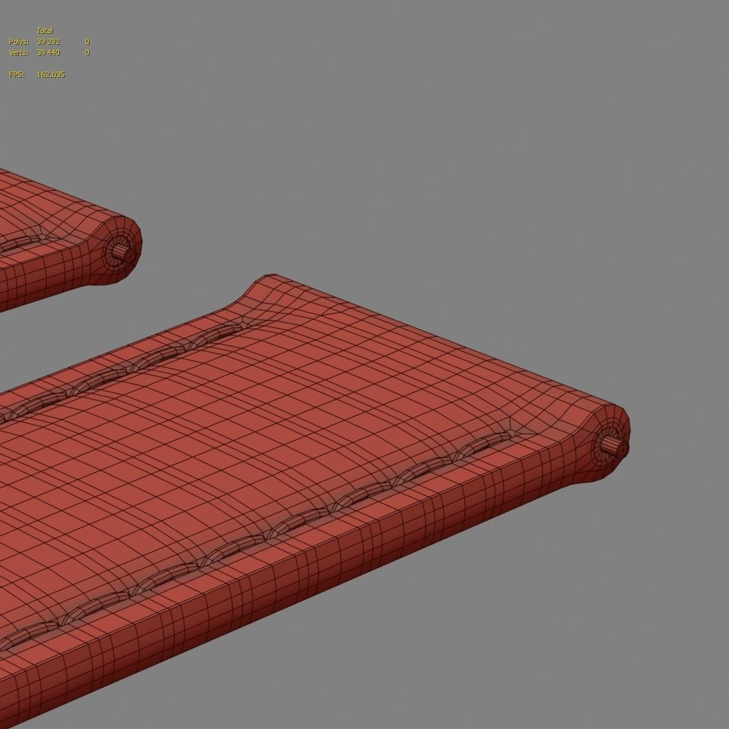 Strap watch Reptile brown PBR Low-poly 3D model_15