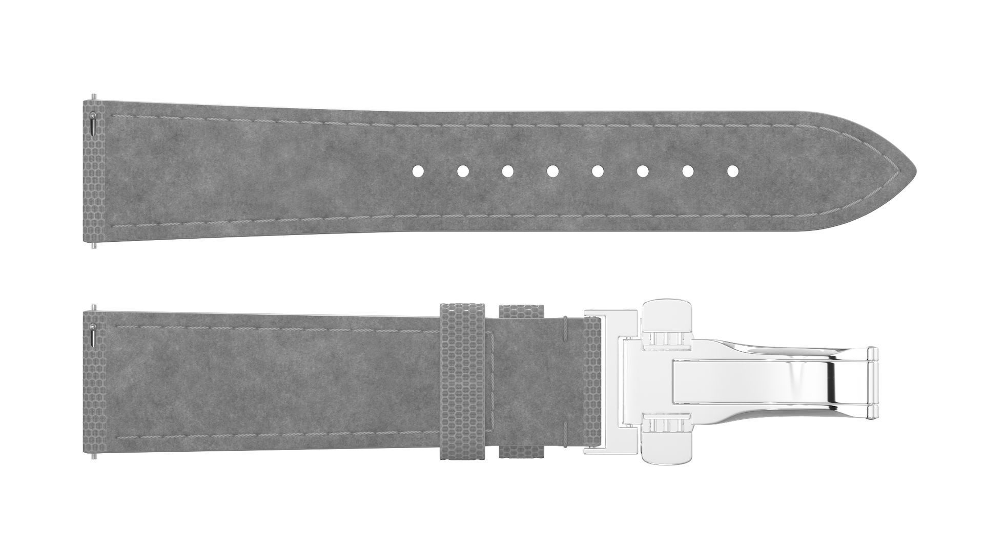 Strap watch Hexagon material PBR Low-poly 3D model_3