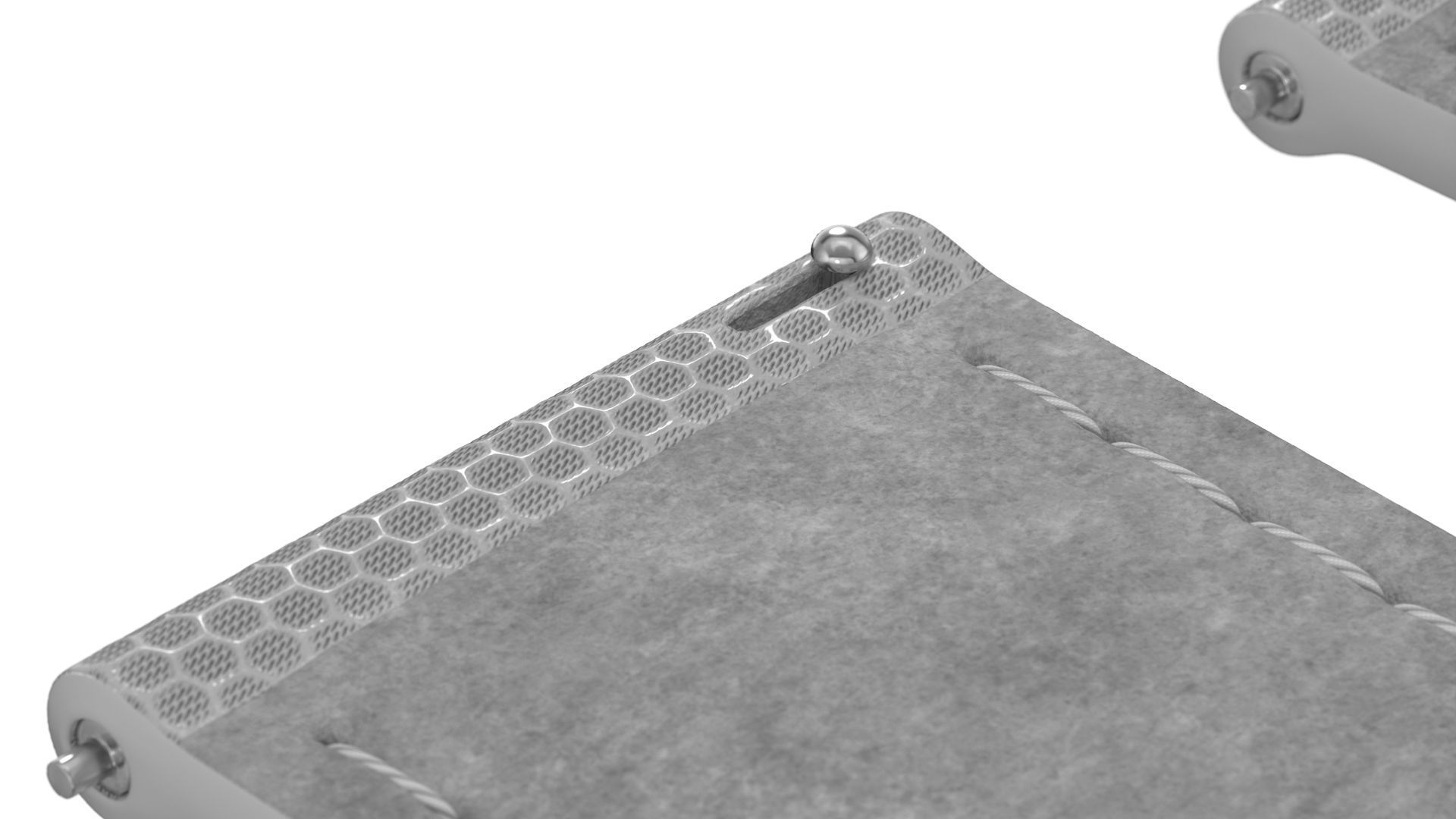 Strap watch Hexagon material PBR Low-poly 3D model_6