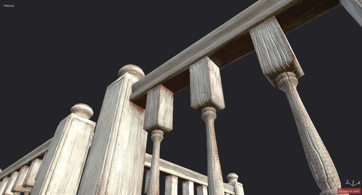 Banister and Handrail 3D Model Set 3D model_25