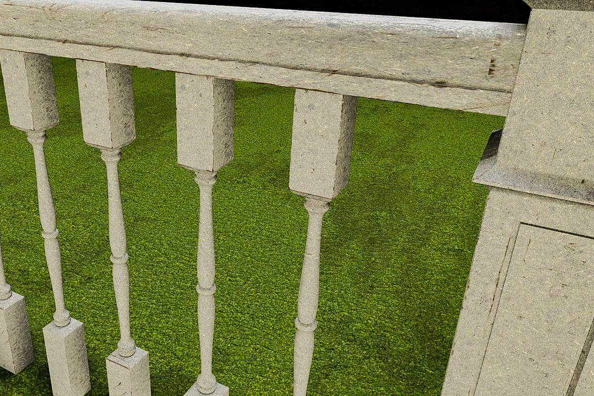 Banister and Handrail 3D Model Set 3D model_37