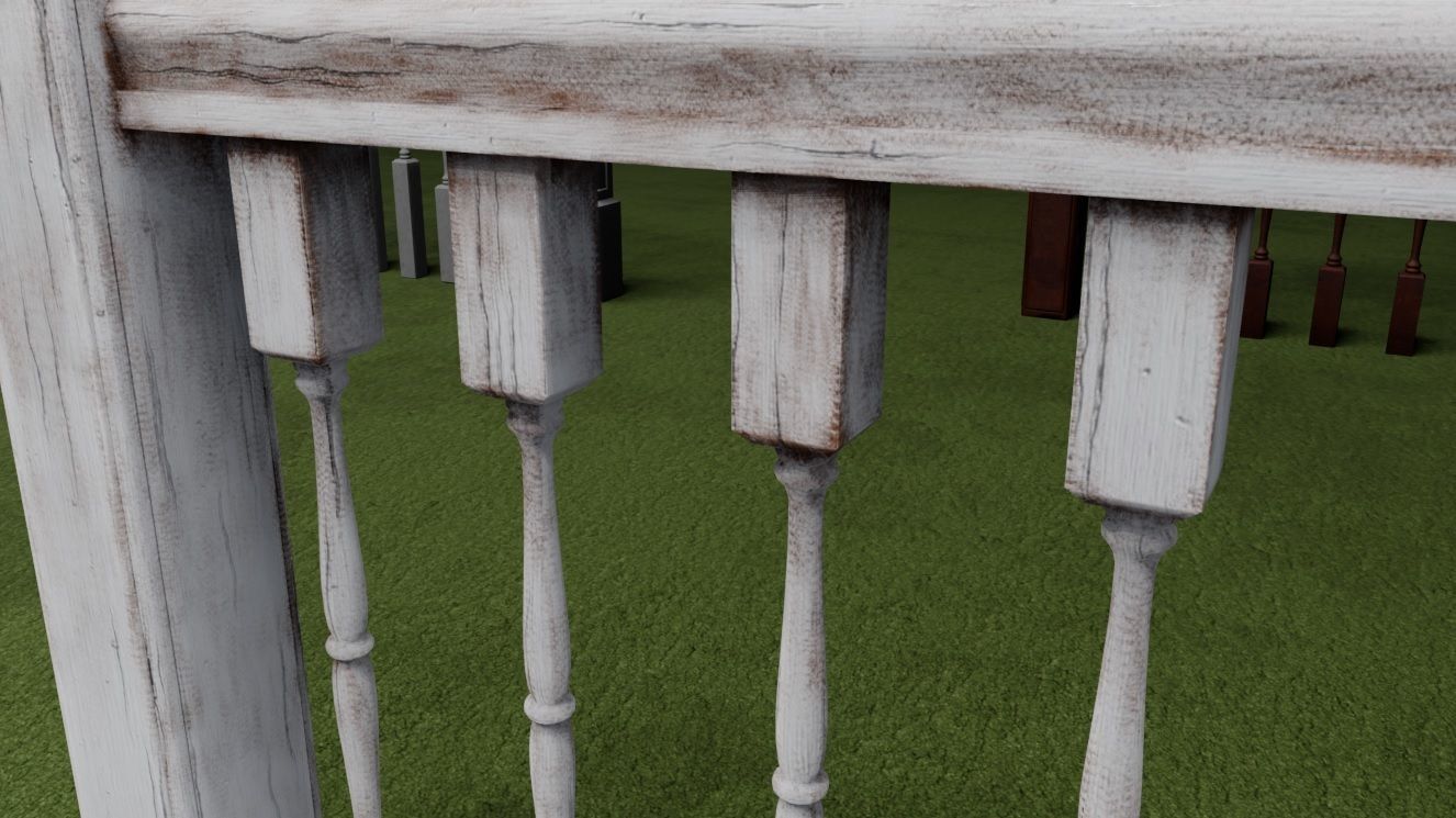 Banister and Handrail 3D Model Set 3D model_32