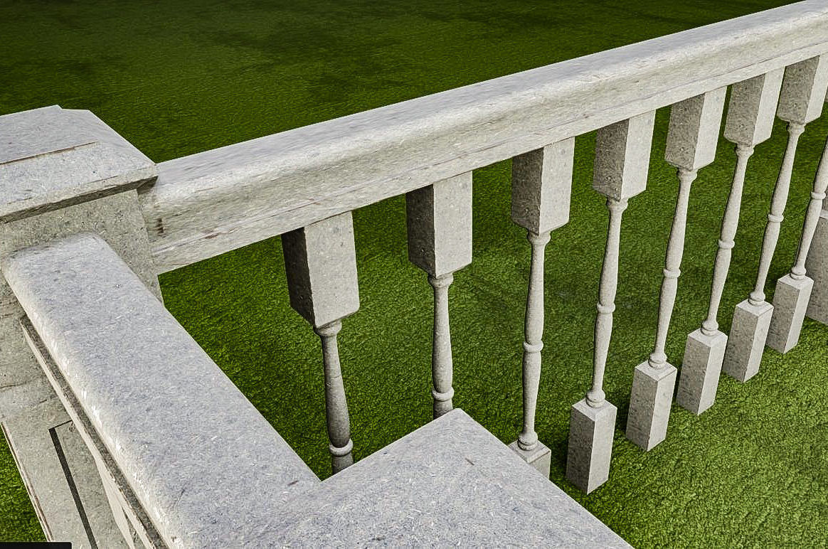 Banister and Handrail 3D Model Set 3D model_35