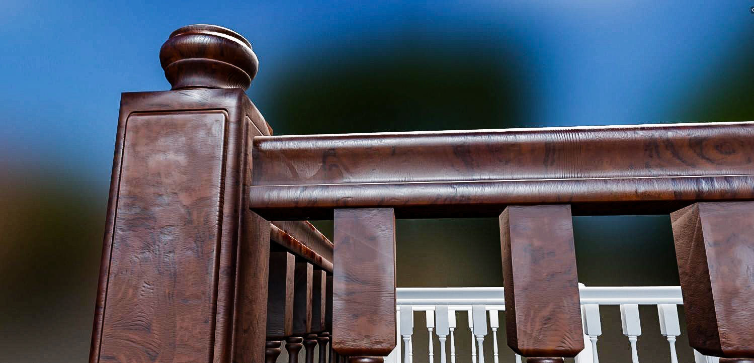 Banister and Handrail 3D Model Set 3D model_3