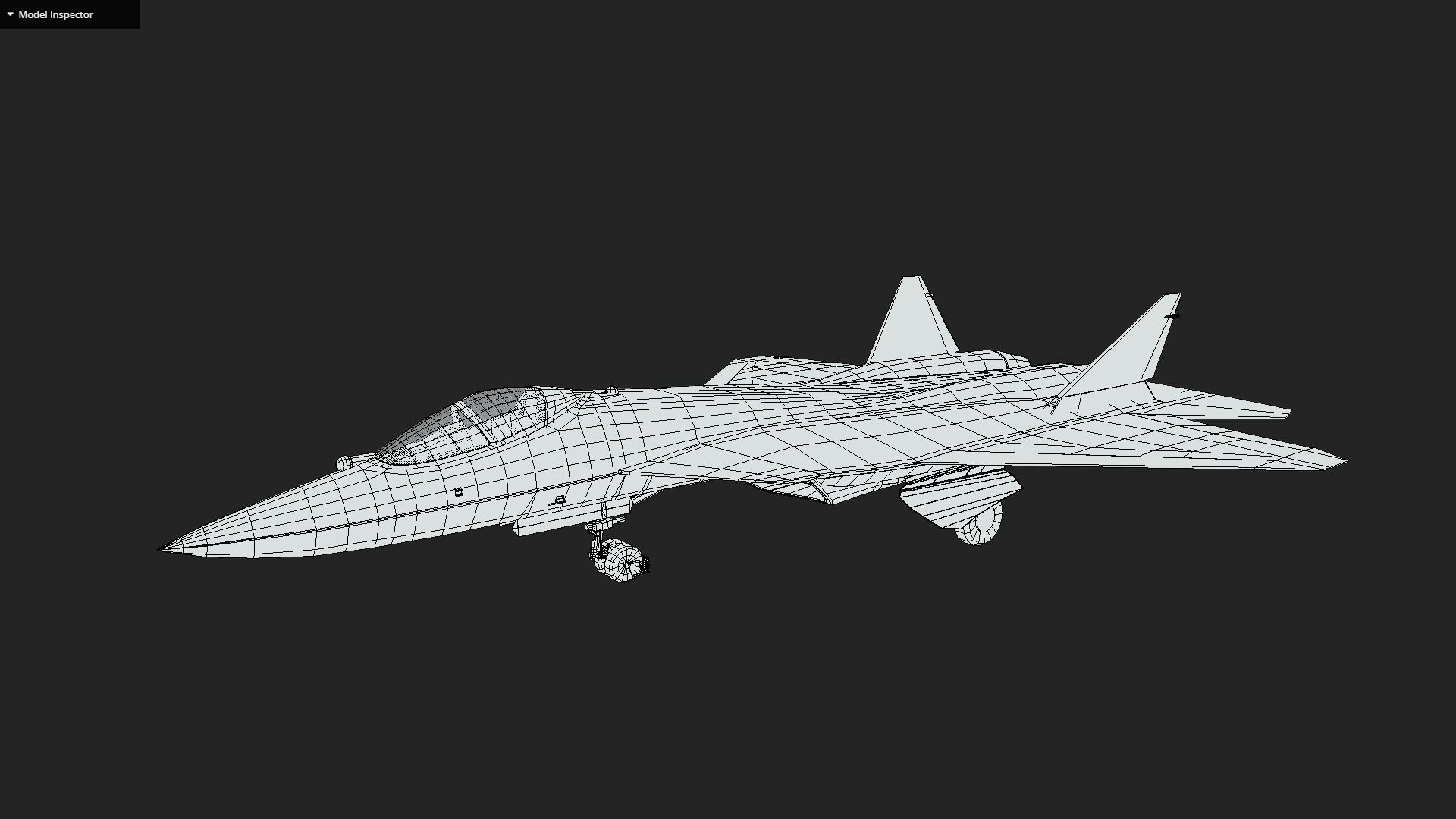 Sukhoi Su-57 Low-poly 3D model_2