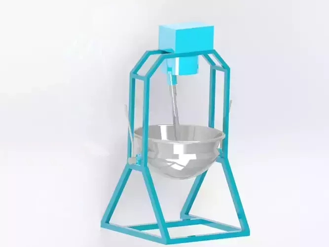 Planetary stir fry pan 3D print model