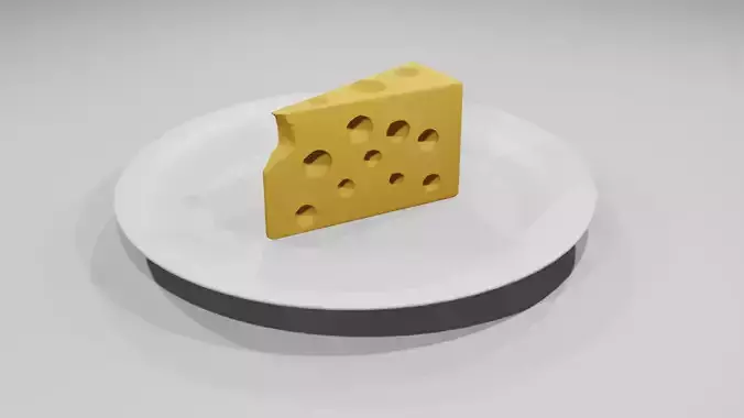 Jerry Cheesecake Free low-poly 3D model