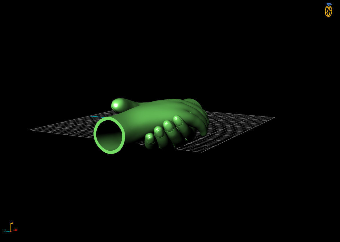 bracelet  hand 3D print model_1