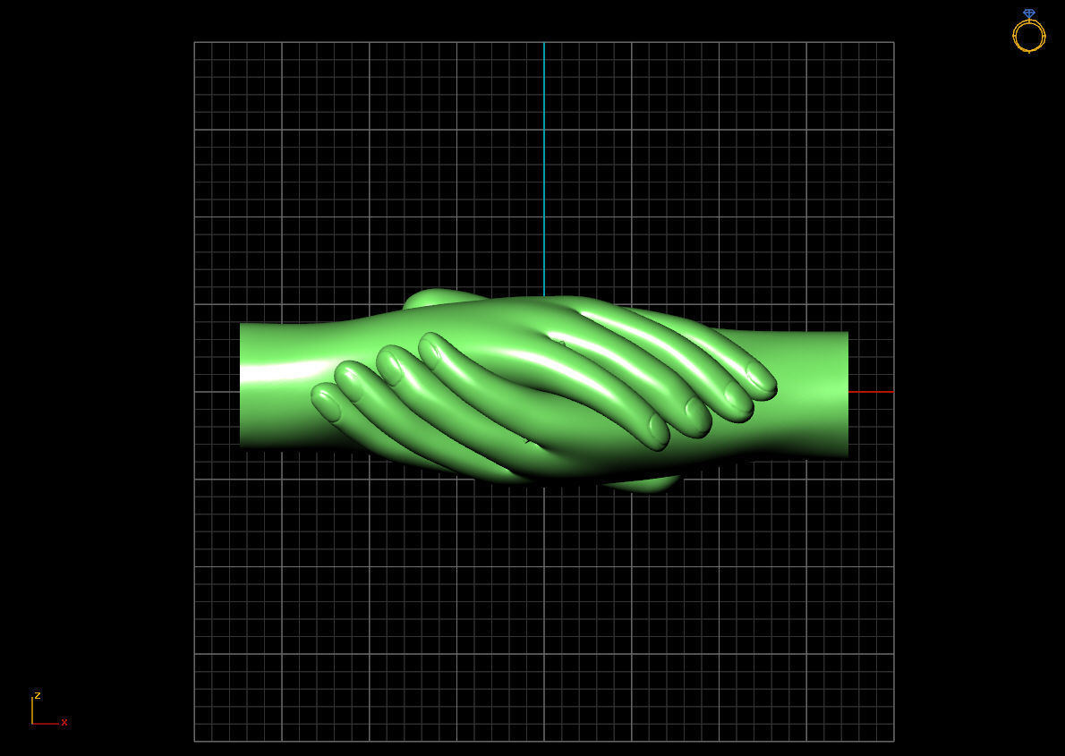 bracelet  hand 3D print model_4