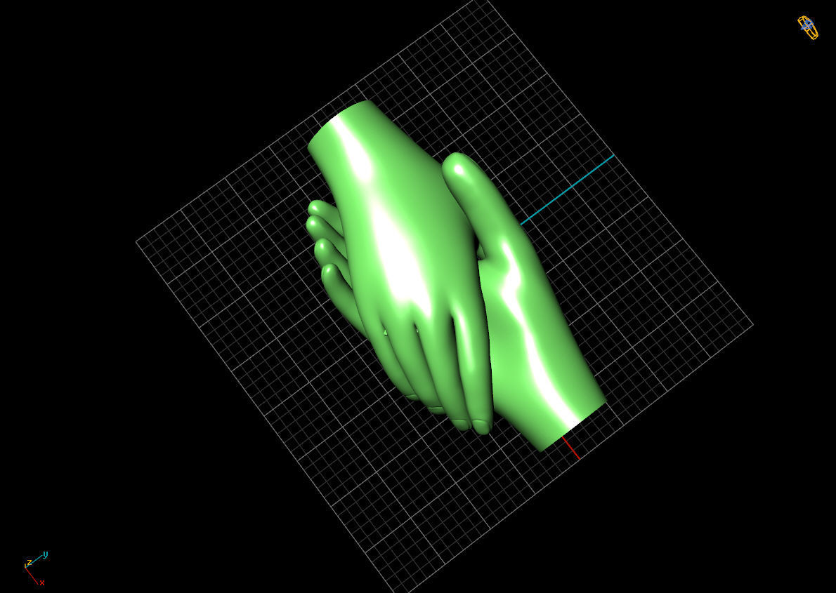 bracelet  hand 3D print model_2