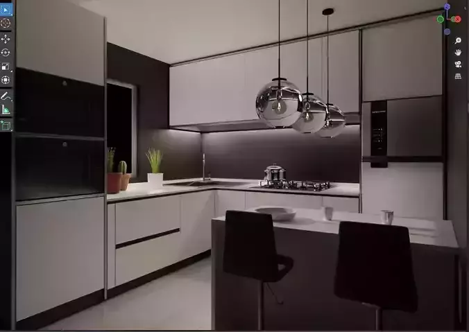 small modern kitchen 