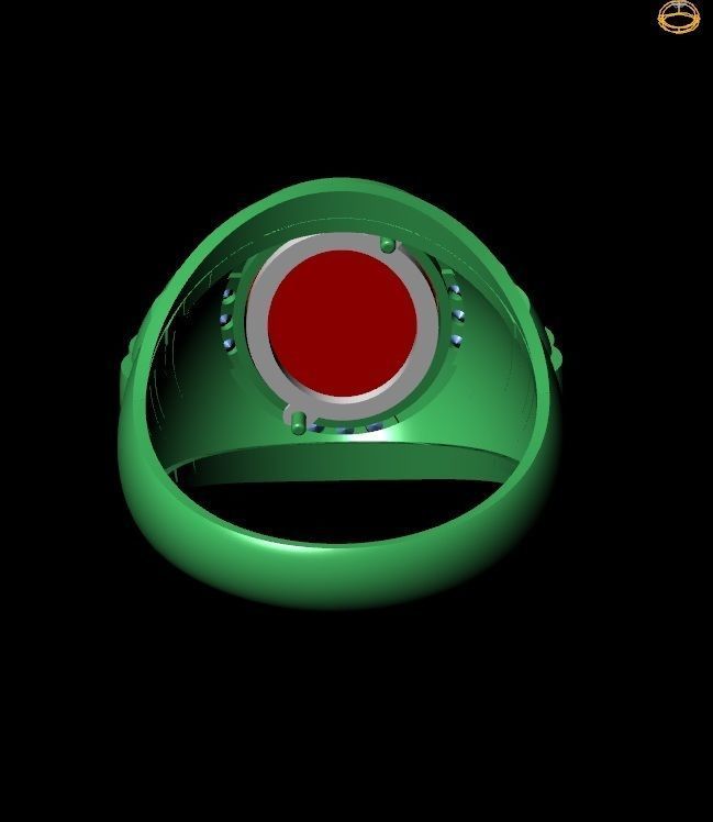 OVAL RUBY RING FOR MEN 2155 3D print model_8