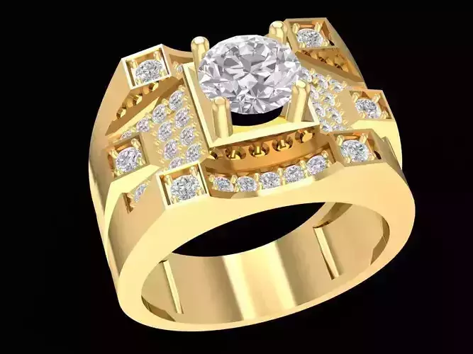 korea diamond ring for men 2157