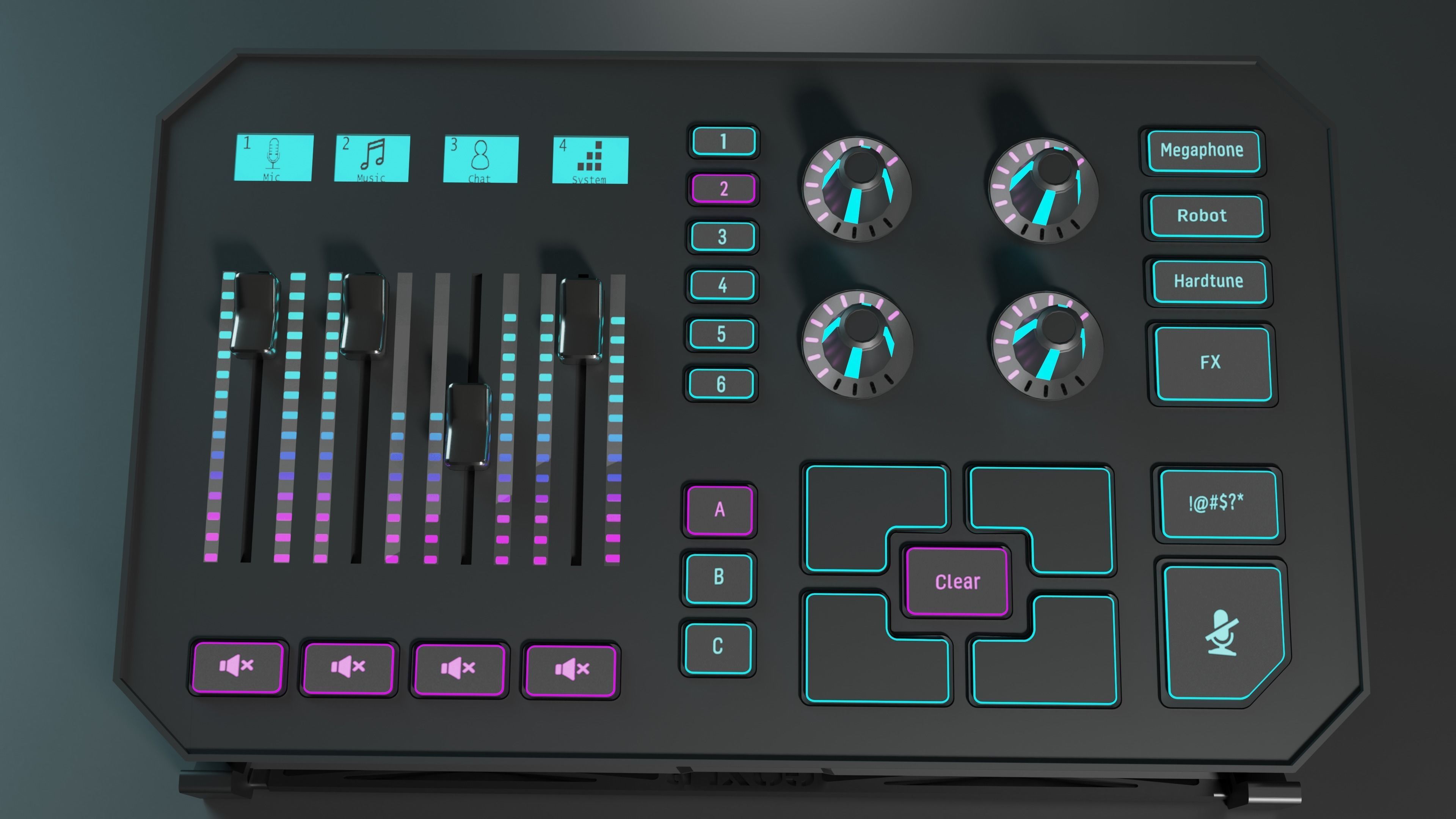 GoXlr 3d Model electronic music controller 3D model_4