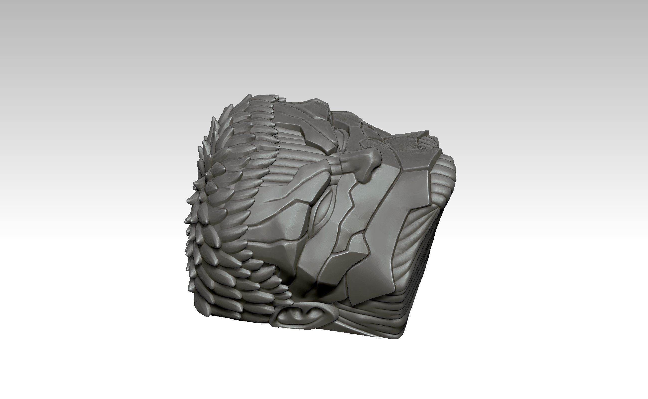 Armored Titan - Keycap 3D for mechanical keyboard - AOT SNK -  3D print model_13