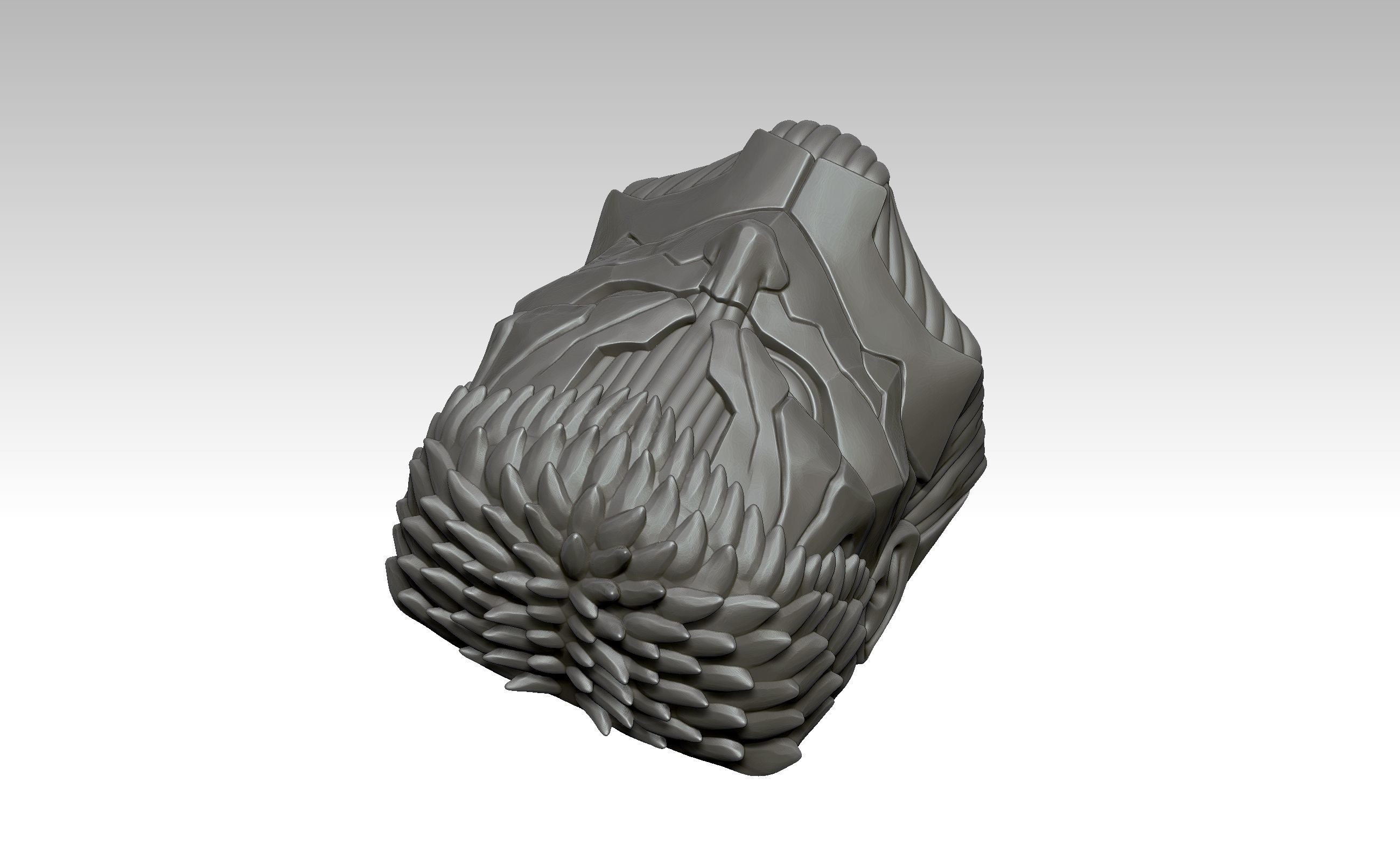 Armored Titan - Keycap 3D for mechanical keyboard - AOT SNK -  3D print model_11