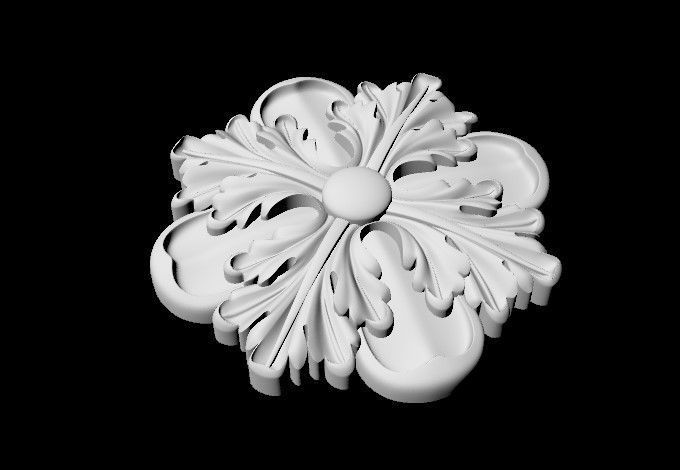 rosette dekor 3D model_1