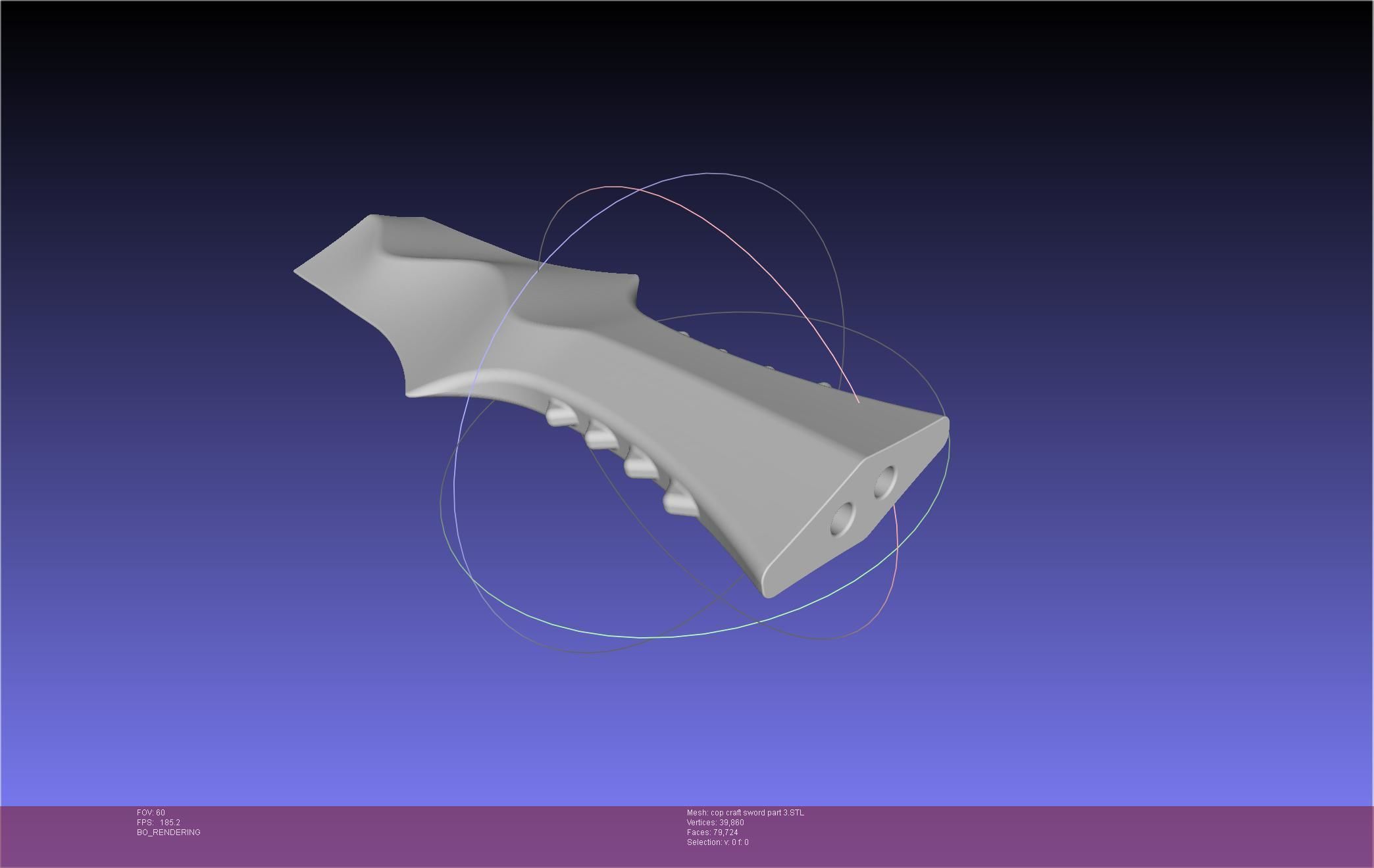 Cop Craft Sword Printable Assembly 3D print model_115