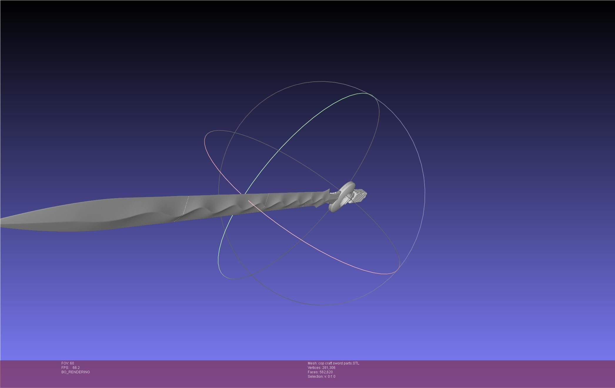 Cop Craft Sword Printable Assembly 3D print model_90