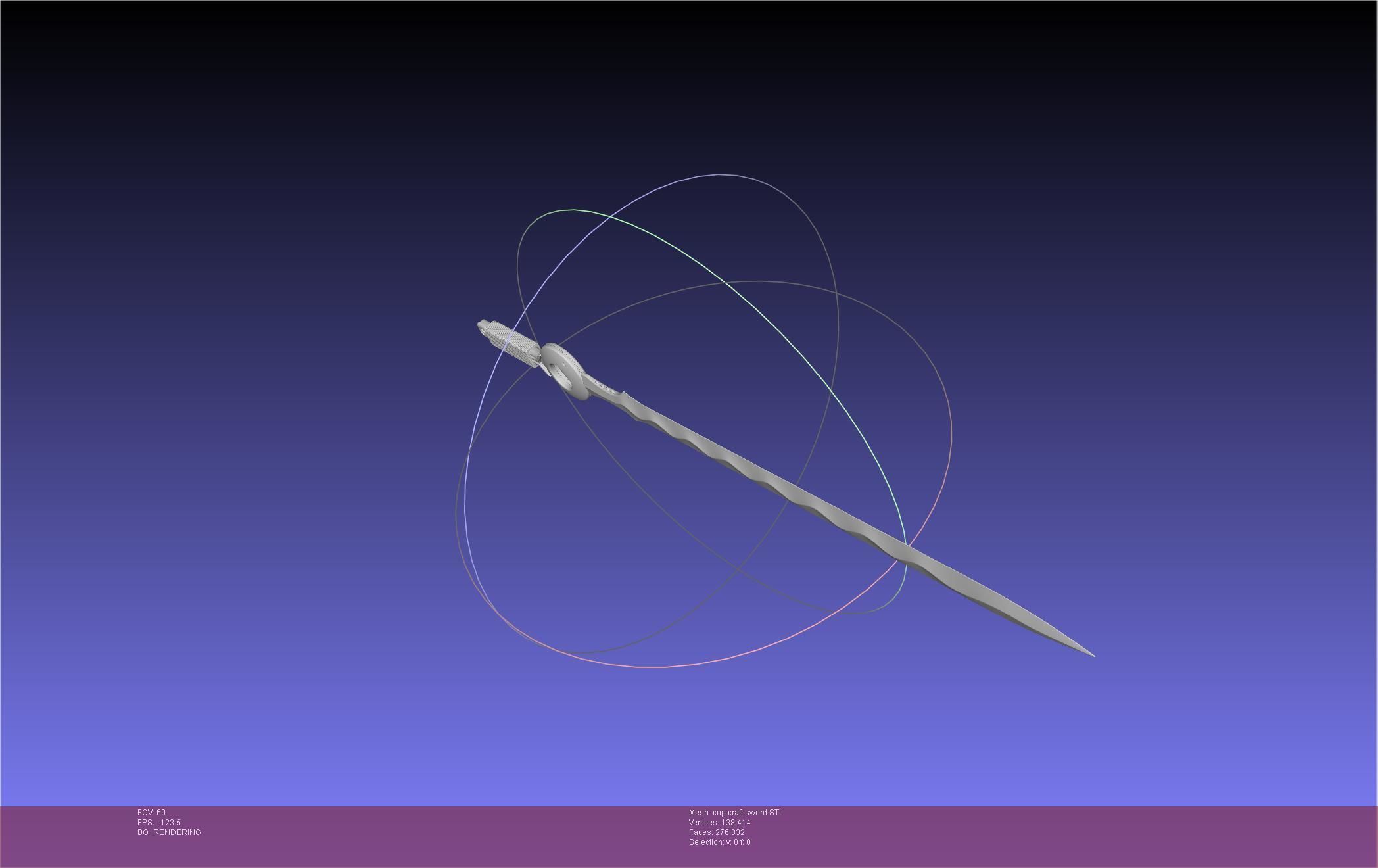 Cop Craft Sword Printable Assembly 3D print model_42