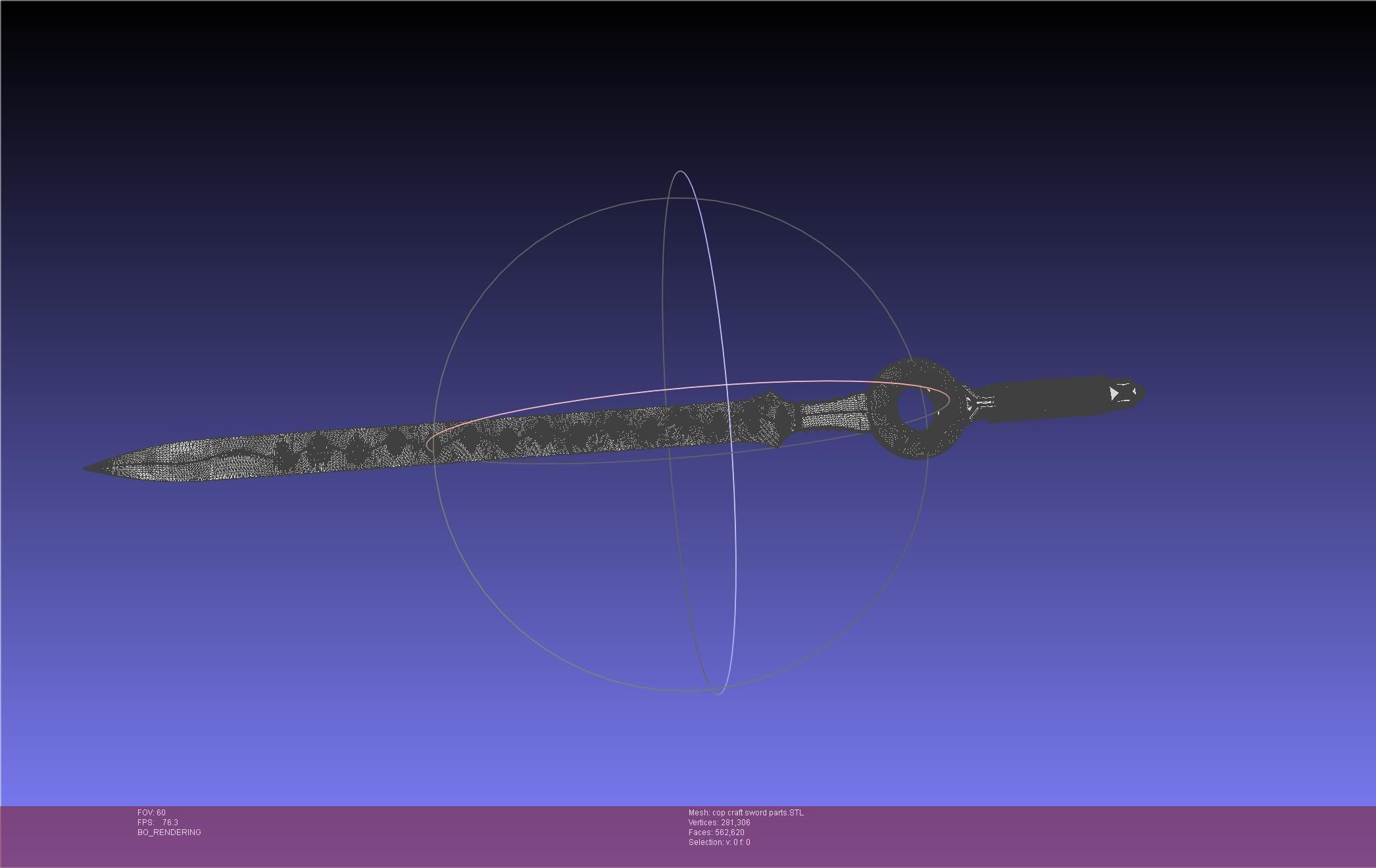 Cop Craft Sword Printable Assembly 3D print model_93