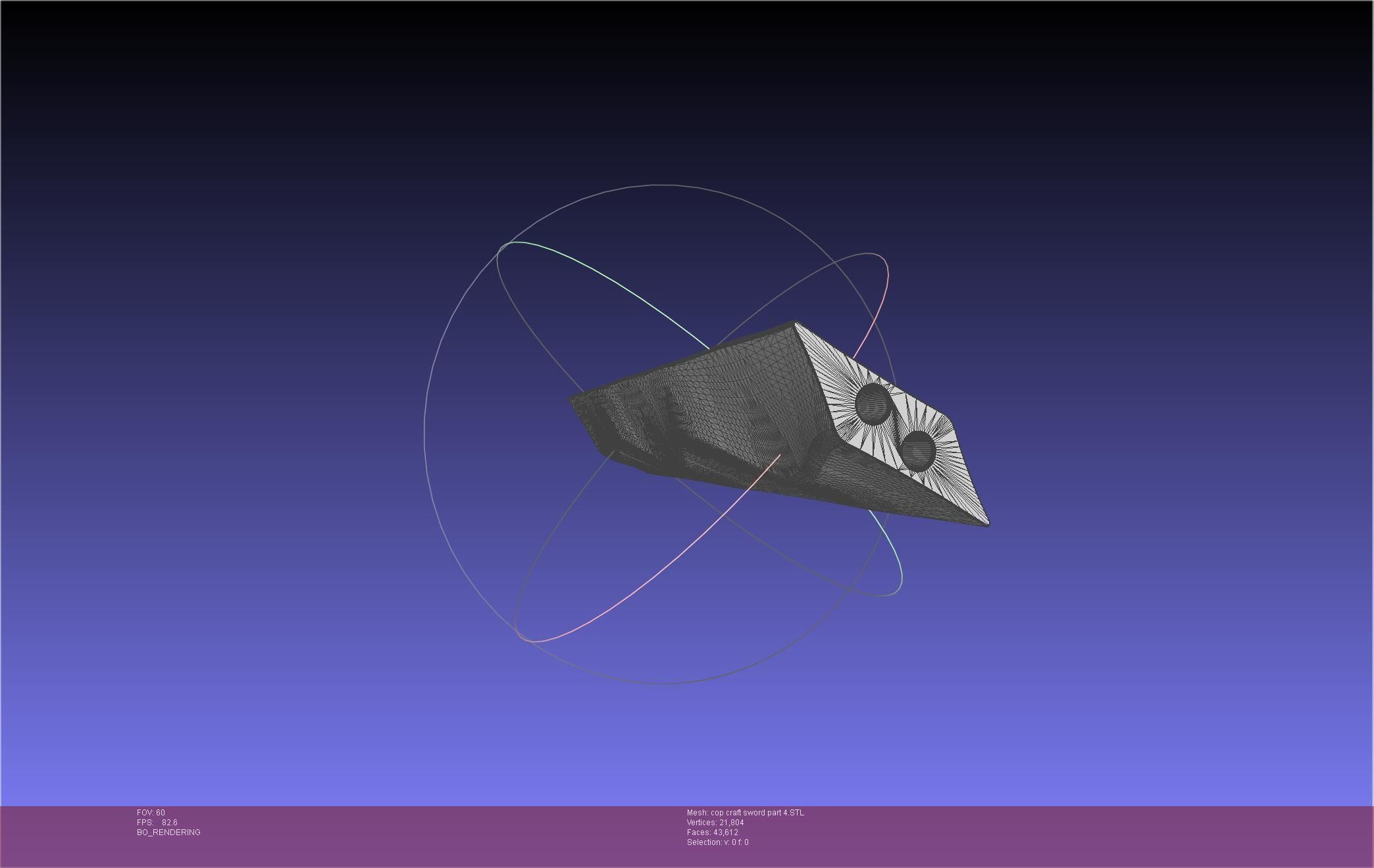 Cop Craft Sword Printable Assembly 3D print model_133