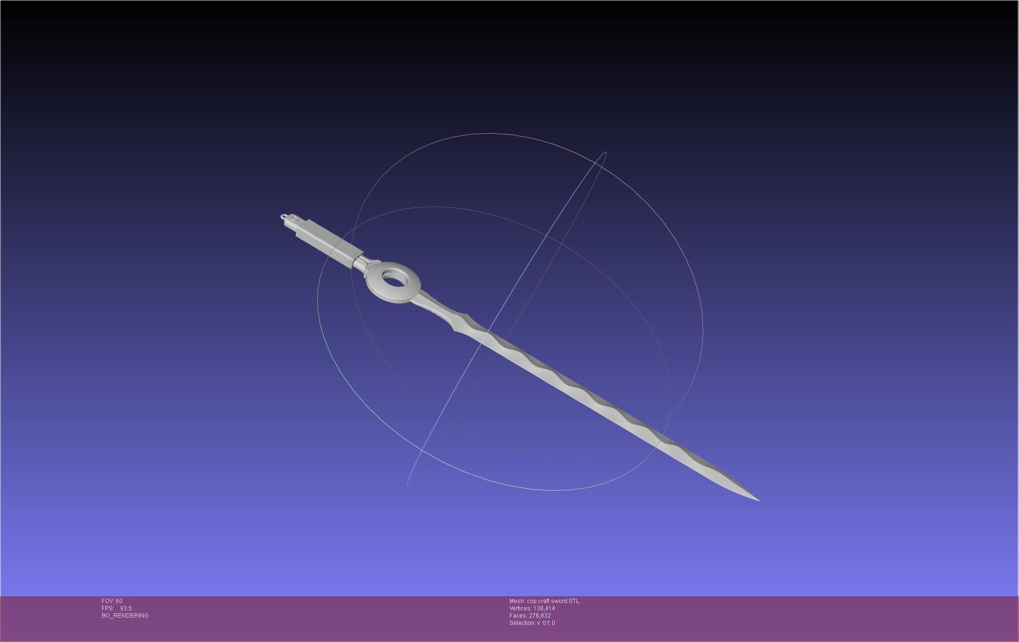 Cop Craft Sword Printable Assembly 3D print model_53