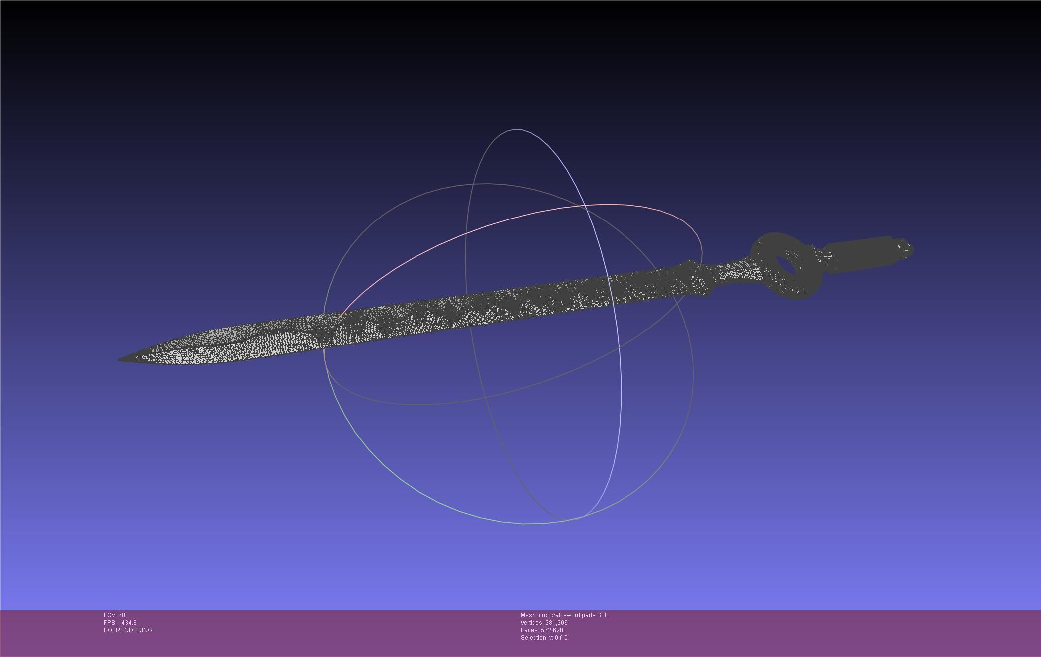 Cop Craft Sword Printable Assembly 3D print model_95