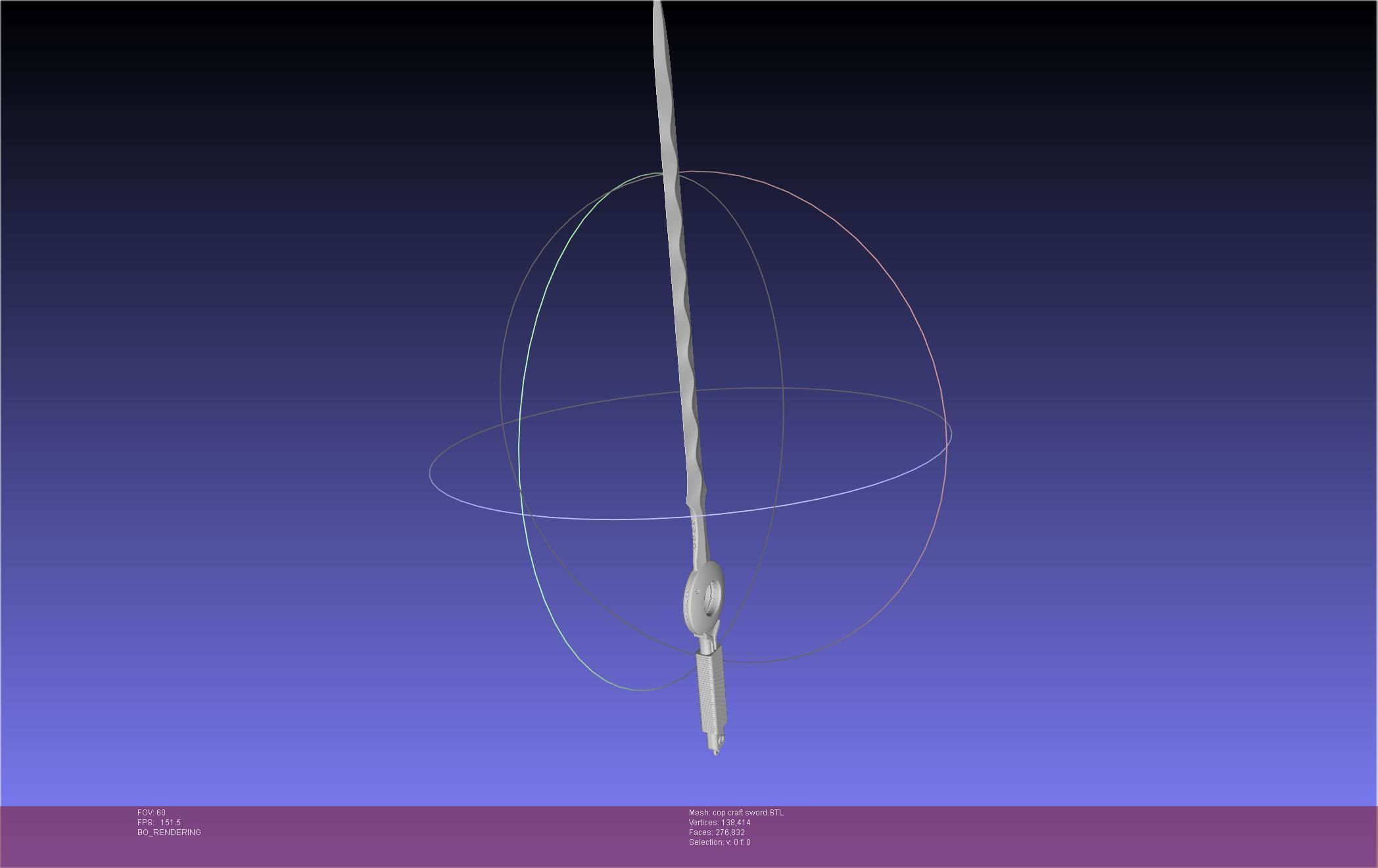 Cop Craft Sword Printable Assembly 3D print model_36