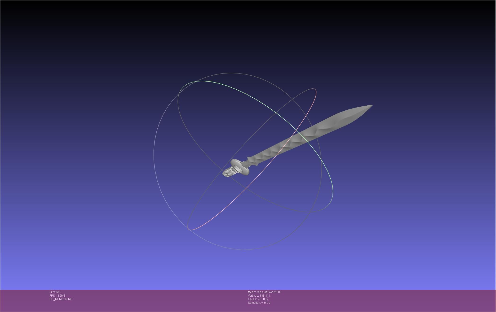 Cop Craft Sword Printable Assembly 3D print model_48