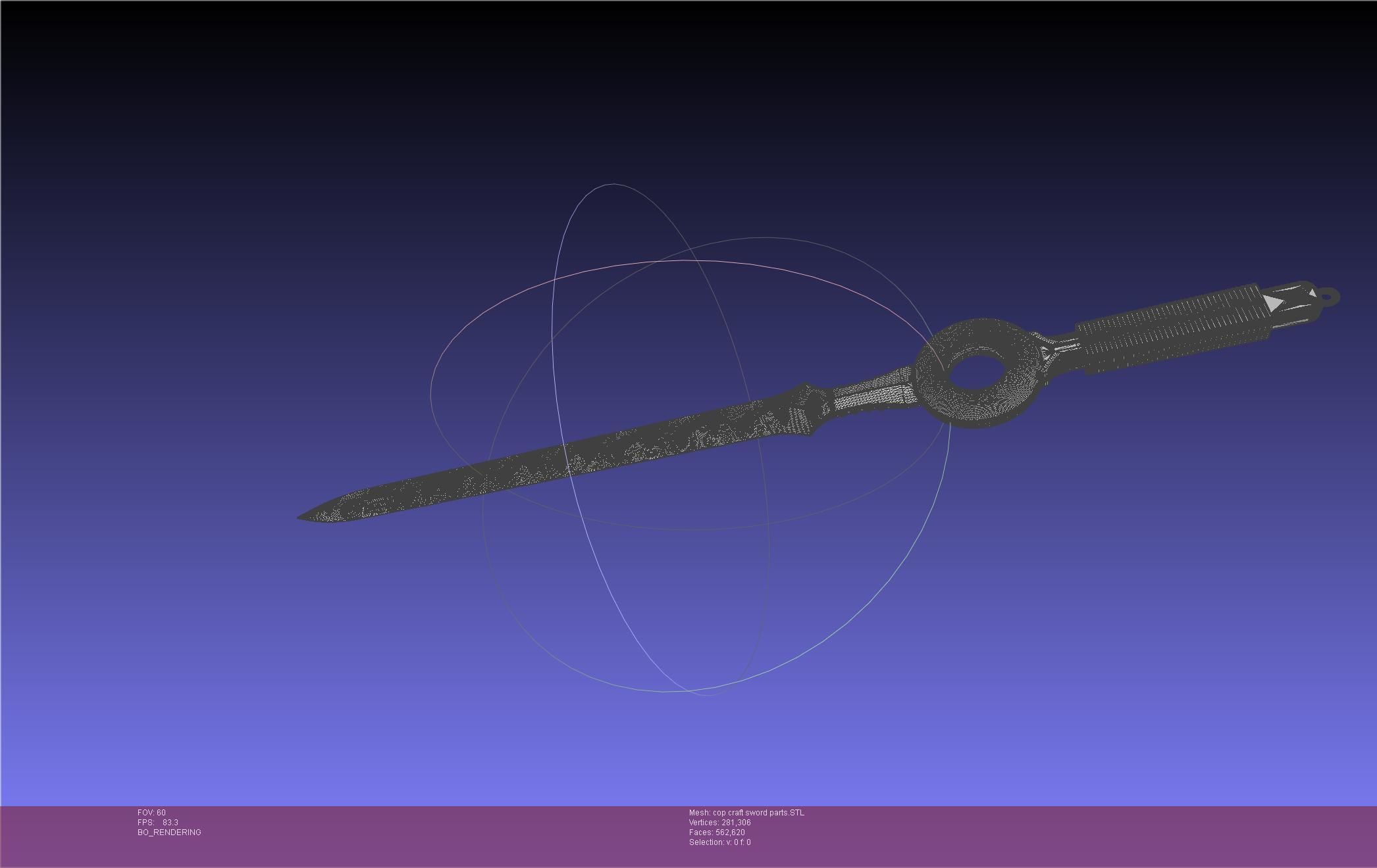 Cop Craft Sword Printable Assembly 3D print model_81