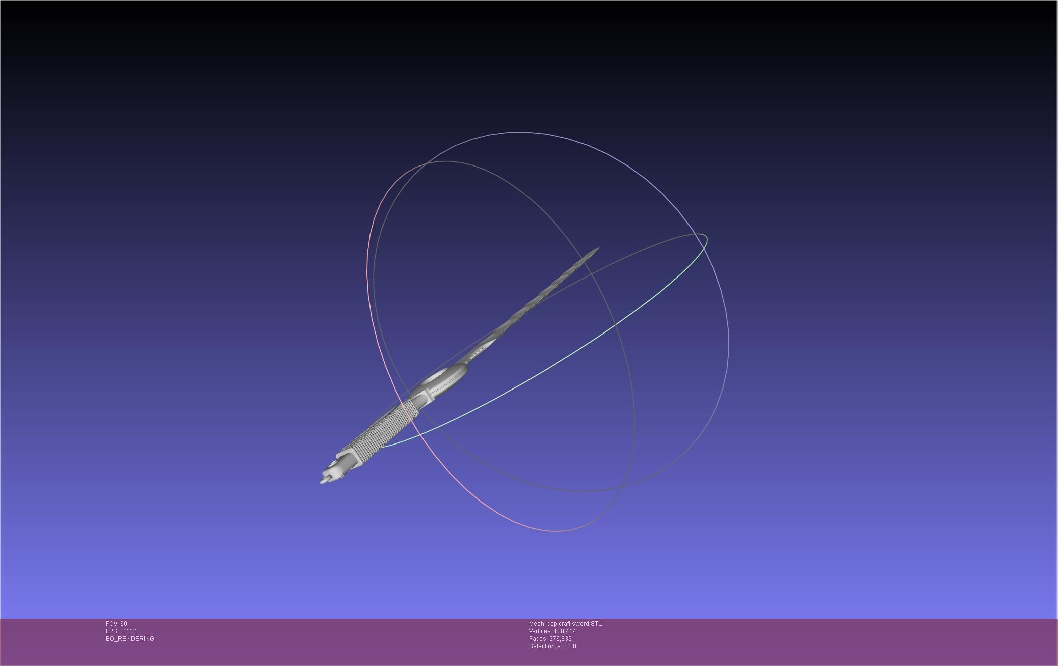 Cop Craft Sword Printable Assembly 3D print model_28