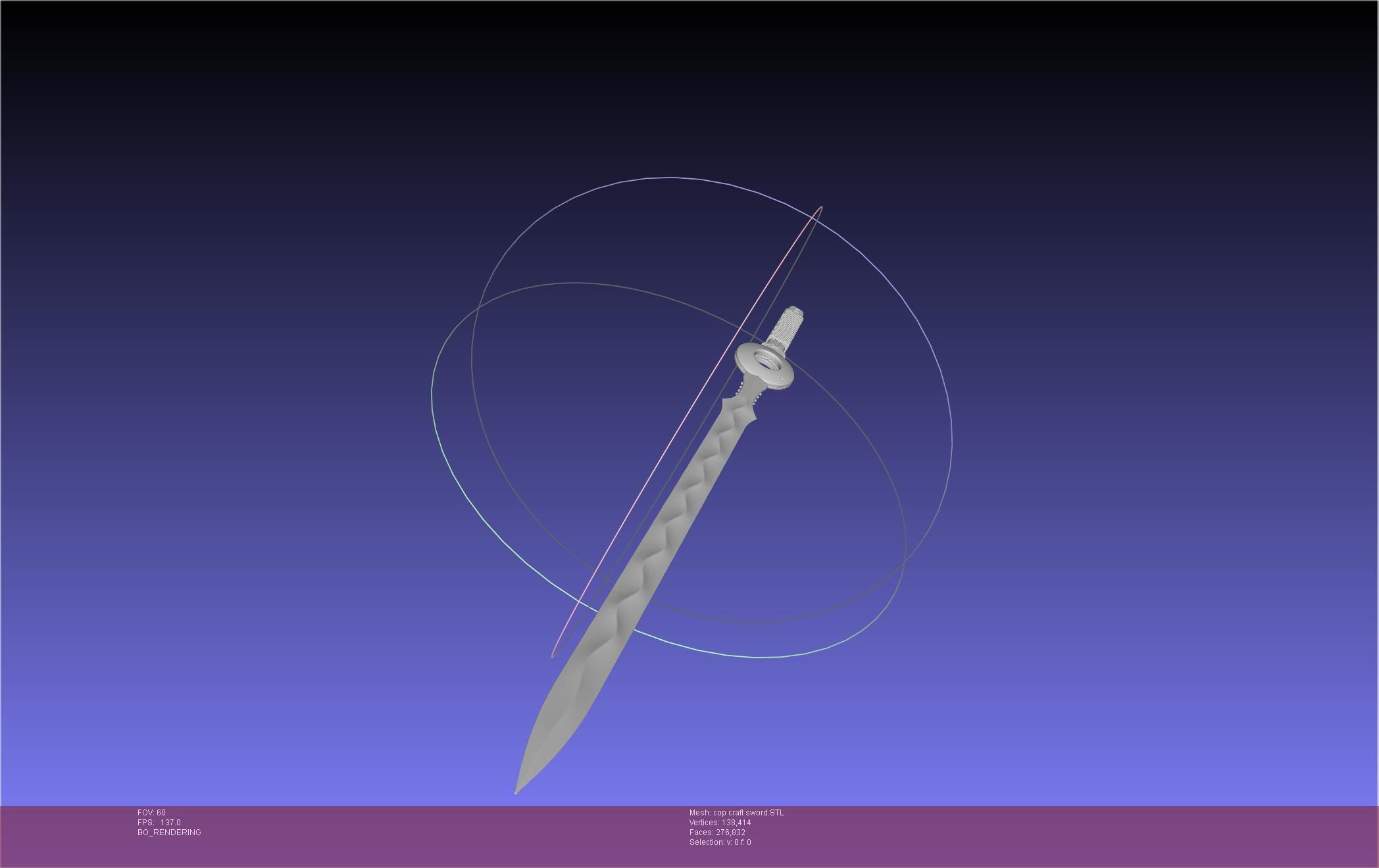 Cop Craft Sword Printable Assembly 3D print model_14