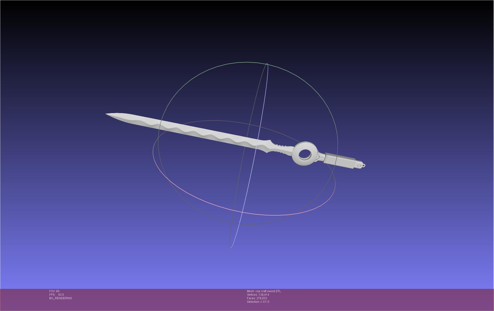 Cop Craft Sword Printable Assembly 3D print model_57