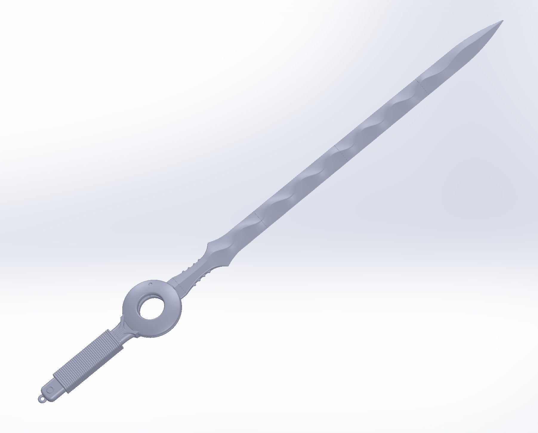 Cop Craft Sword Printable Assembly 3D print model_3