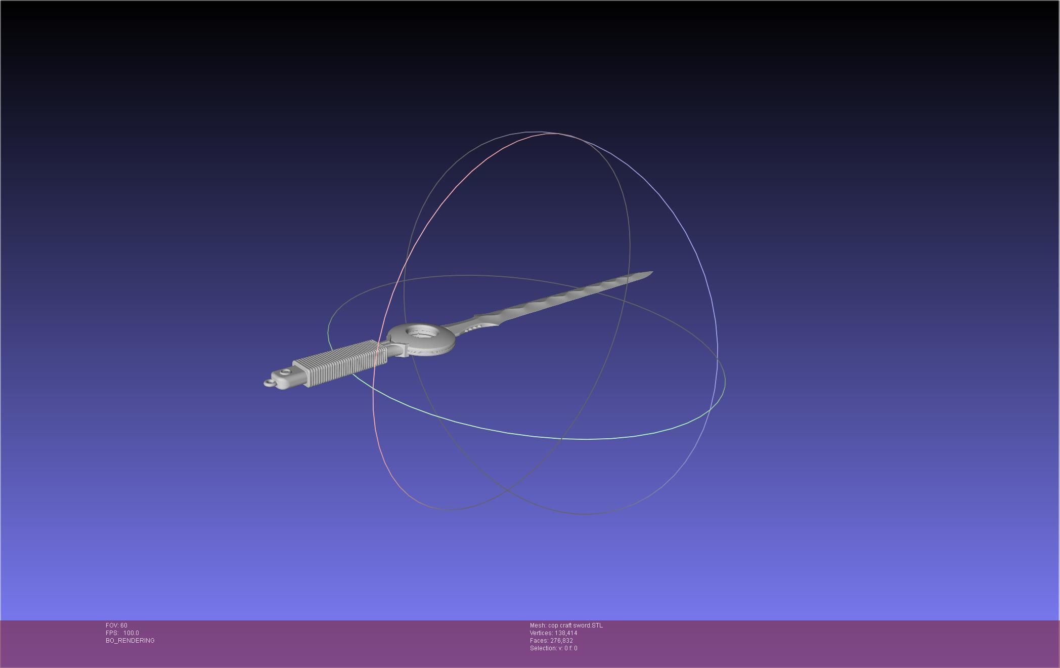 Cop Craft Sword Printable Assembly 3D print model_16