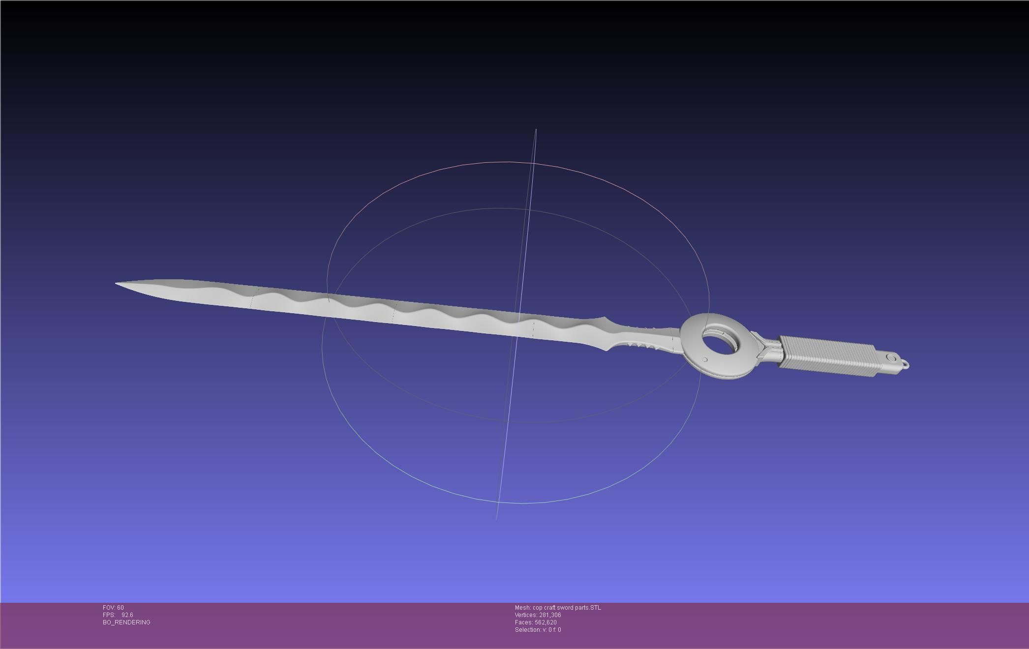 Cop Craft Sword Printable Assembly 3D print model_69