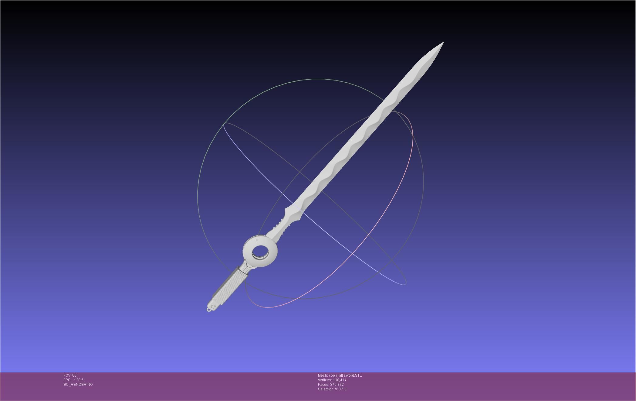 Cop Craft Sword Printable Assembly 3D print model_30