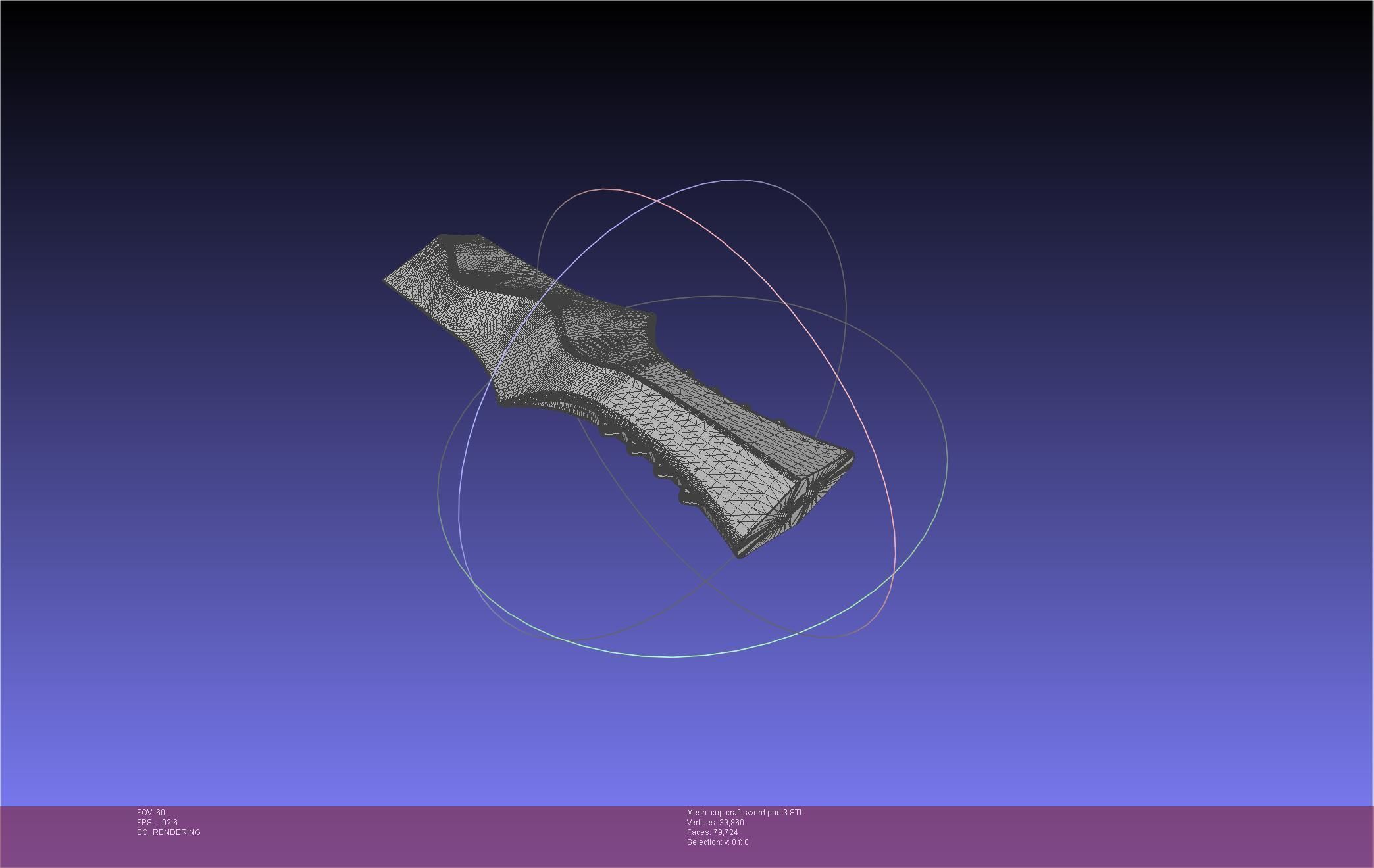 Cop Craft Sword Printable Assembly 3D print model_122