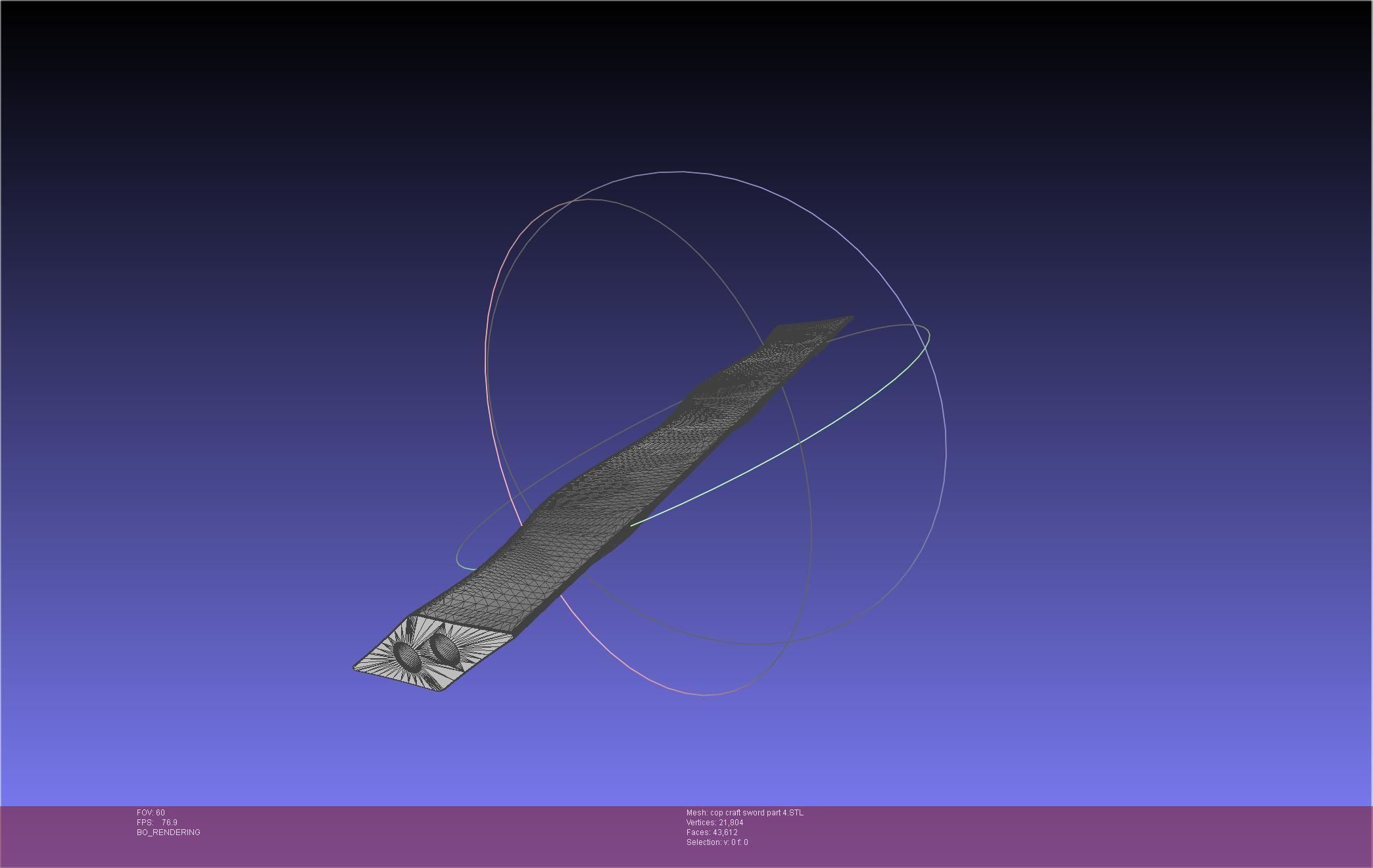 Cop Craft Sword Printable Assembly 3D print model_131