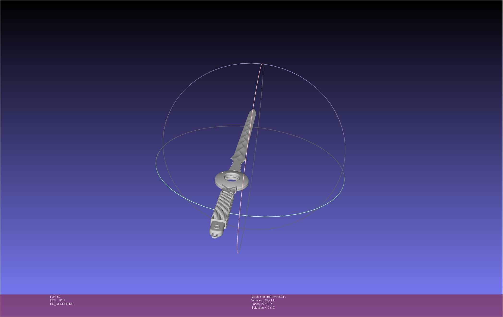 Cop Craft Sword Printable Assembly 3D print model_11