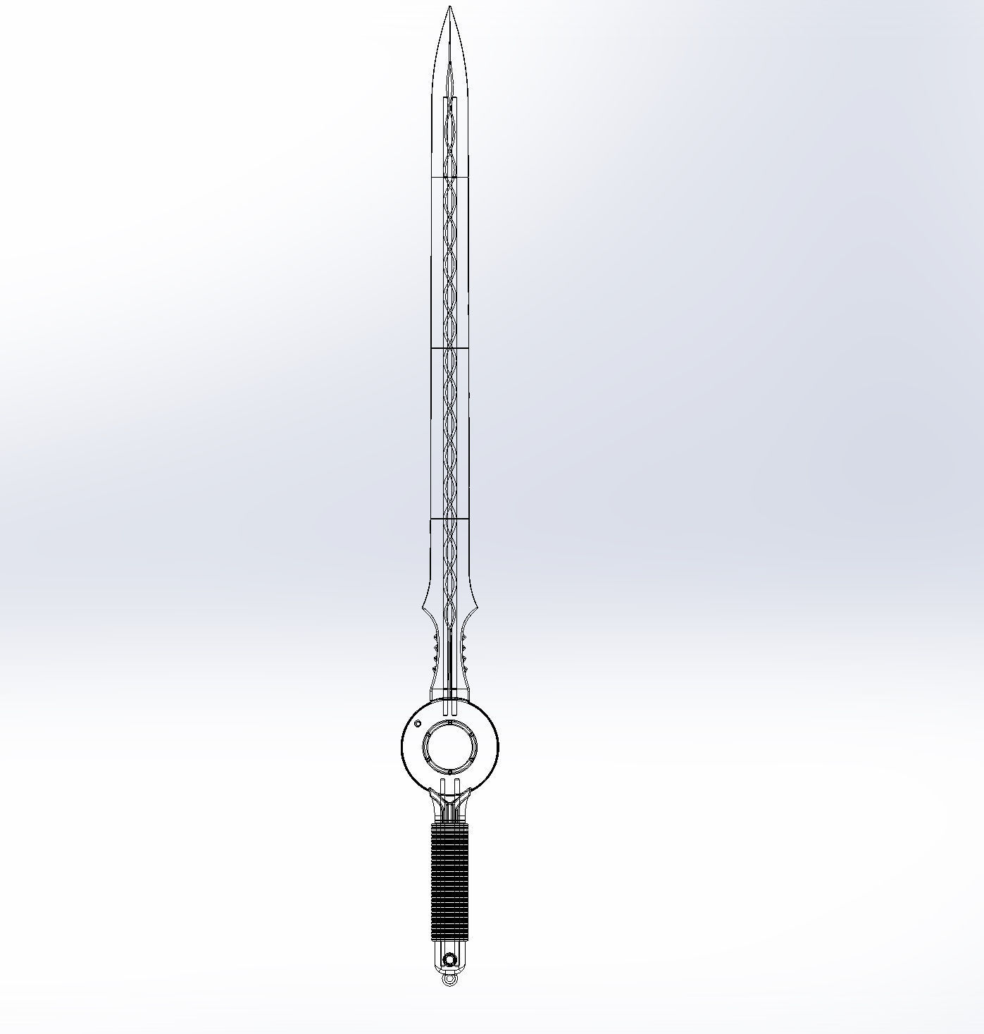Cop Craft Sword Printable Assembly 3D print model_1