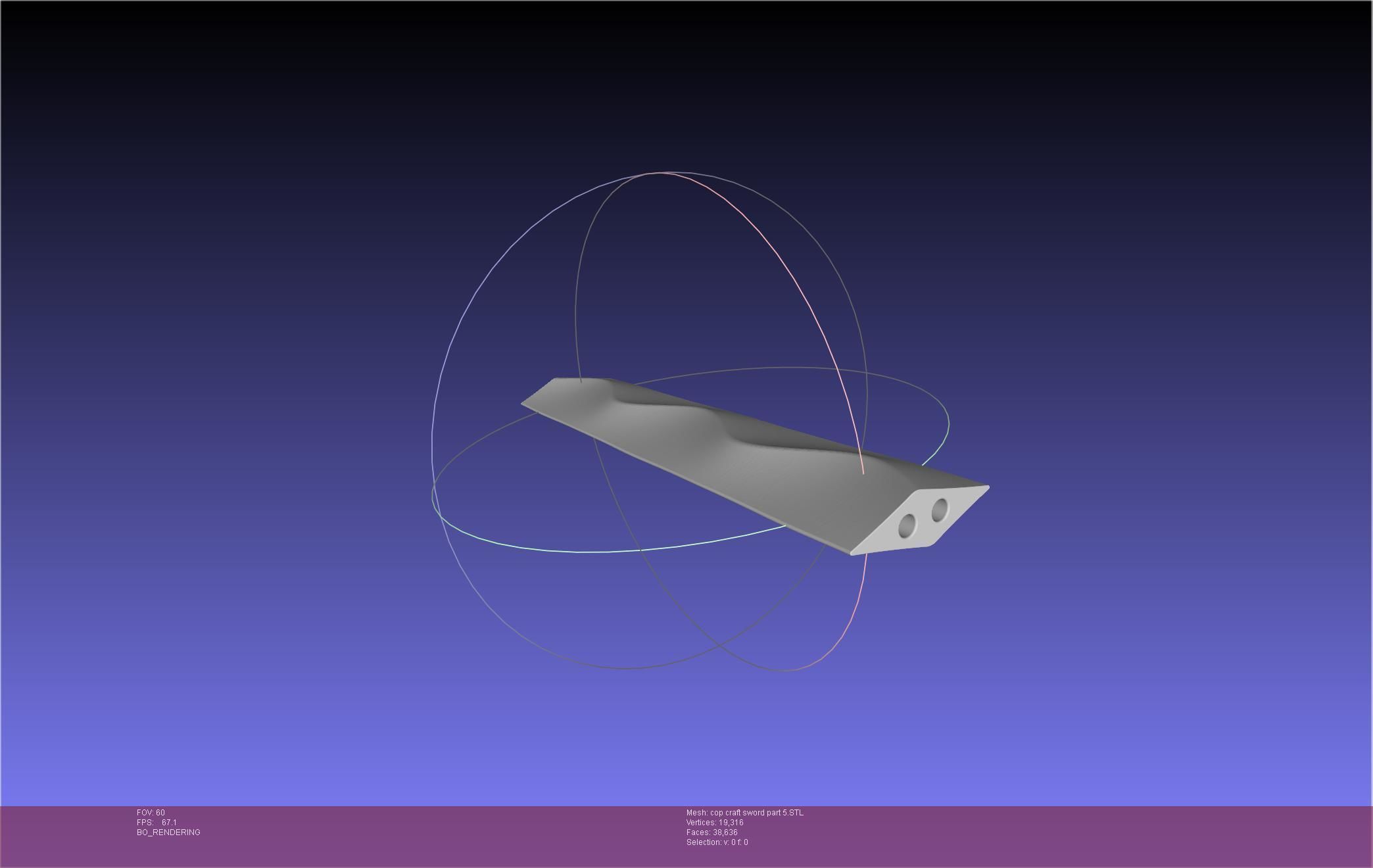 Cop Craft Sword Printable Assembly 3D print model_135