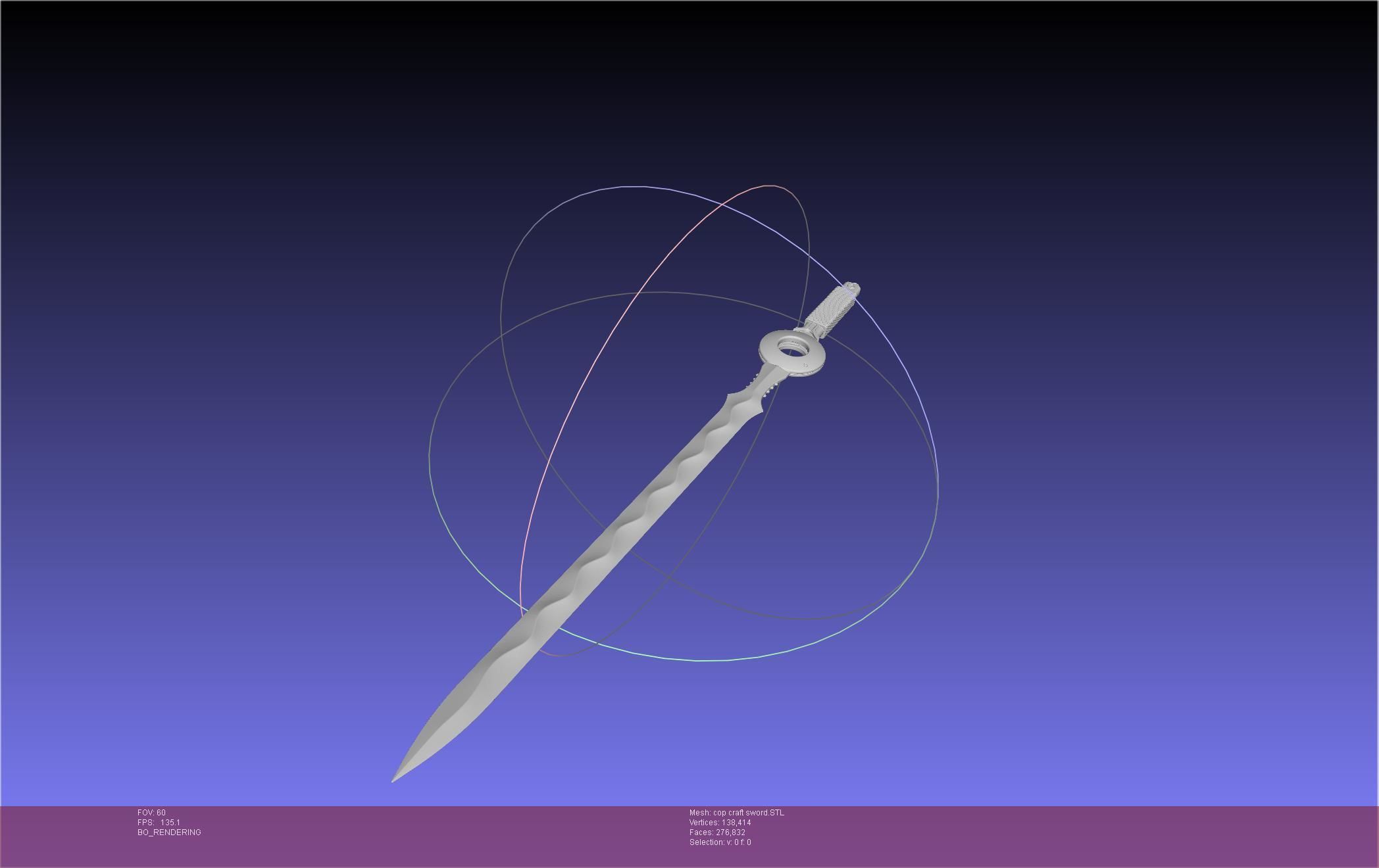 Cop Craft Sword Printable Assembly 3D print model_19