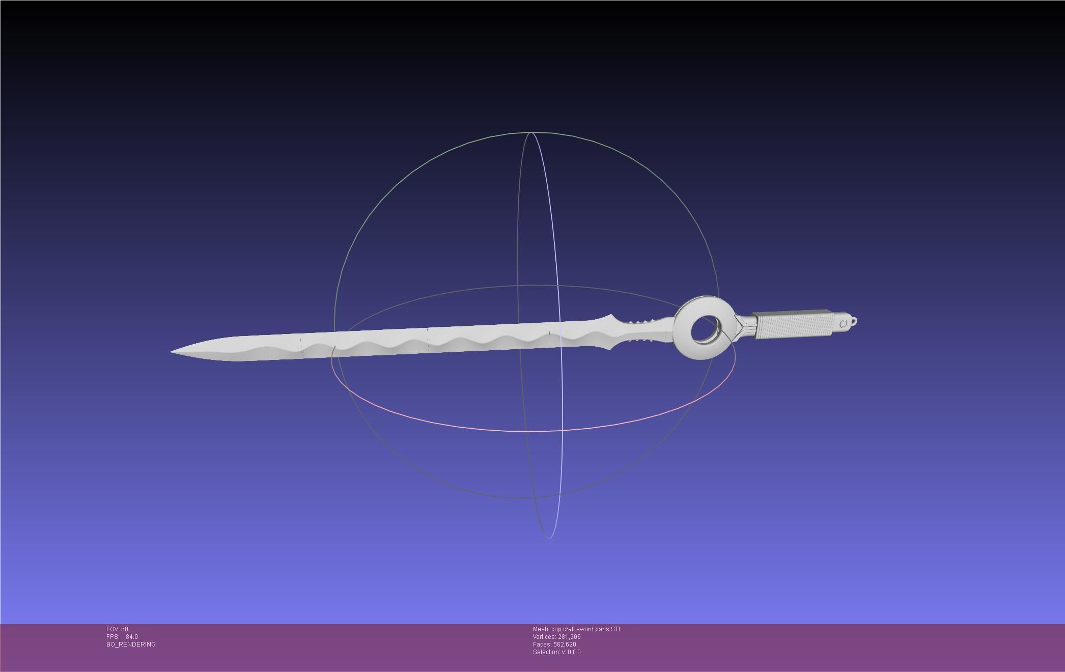 Cop Craft Sword Printable Assembly 3D print model_71