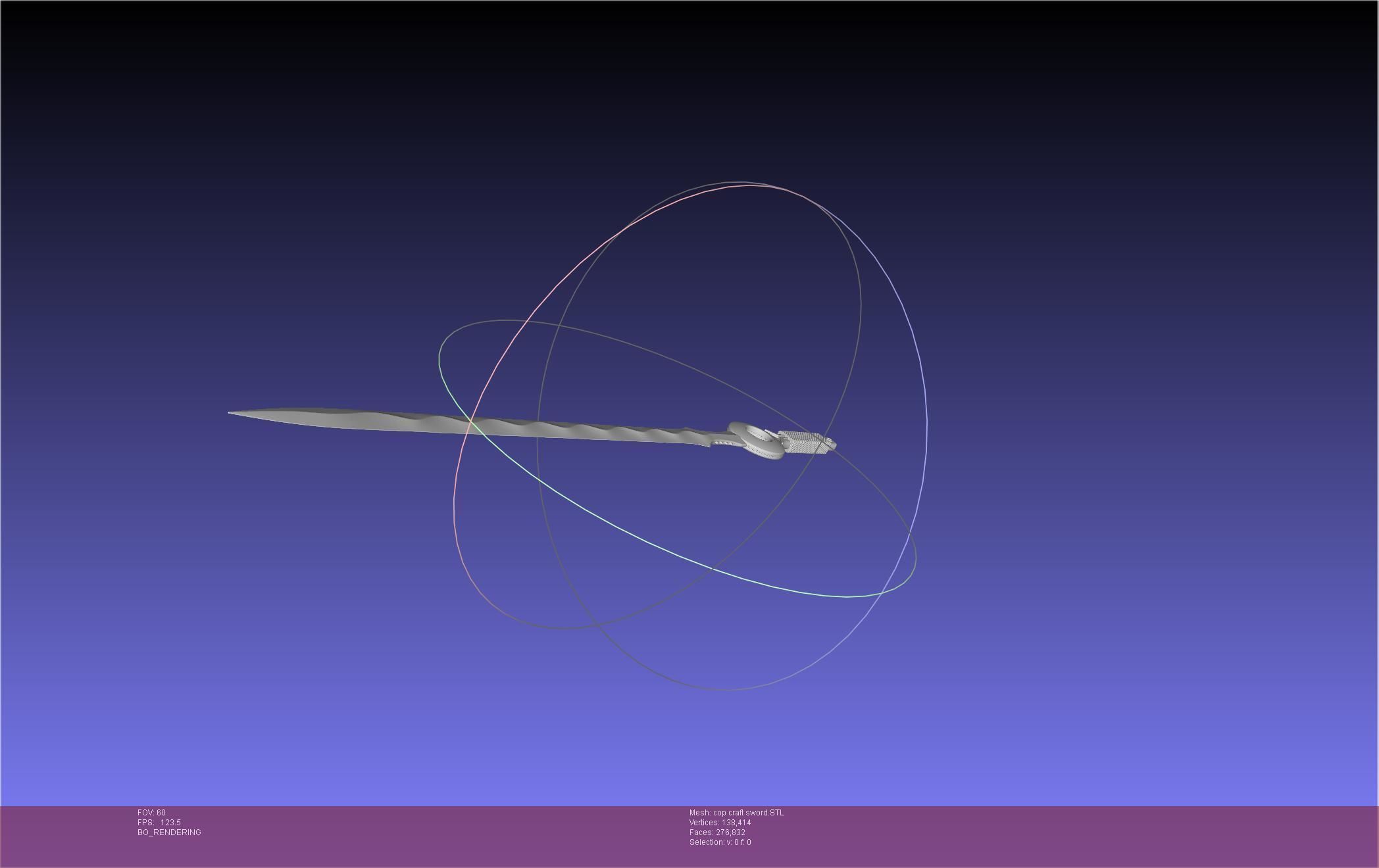 Cop Craft Sword Printable Assembly 3D print model_44